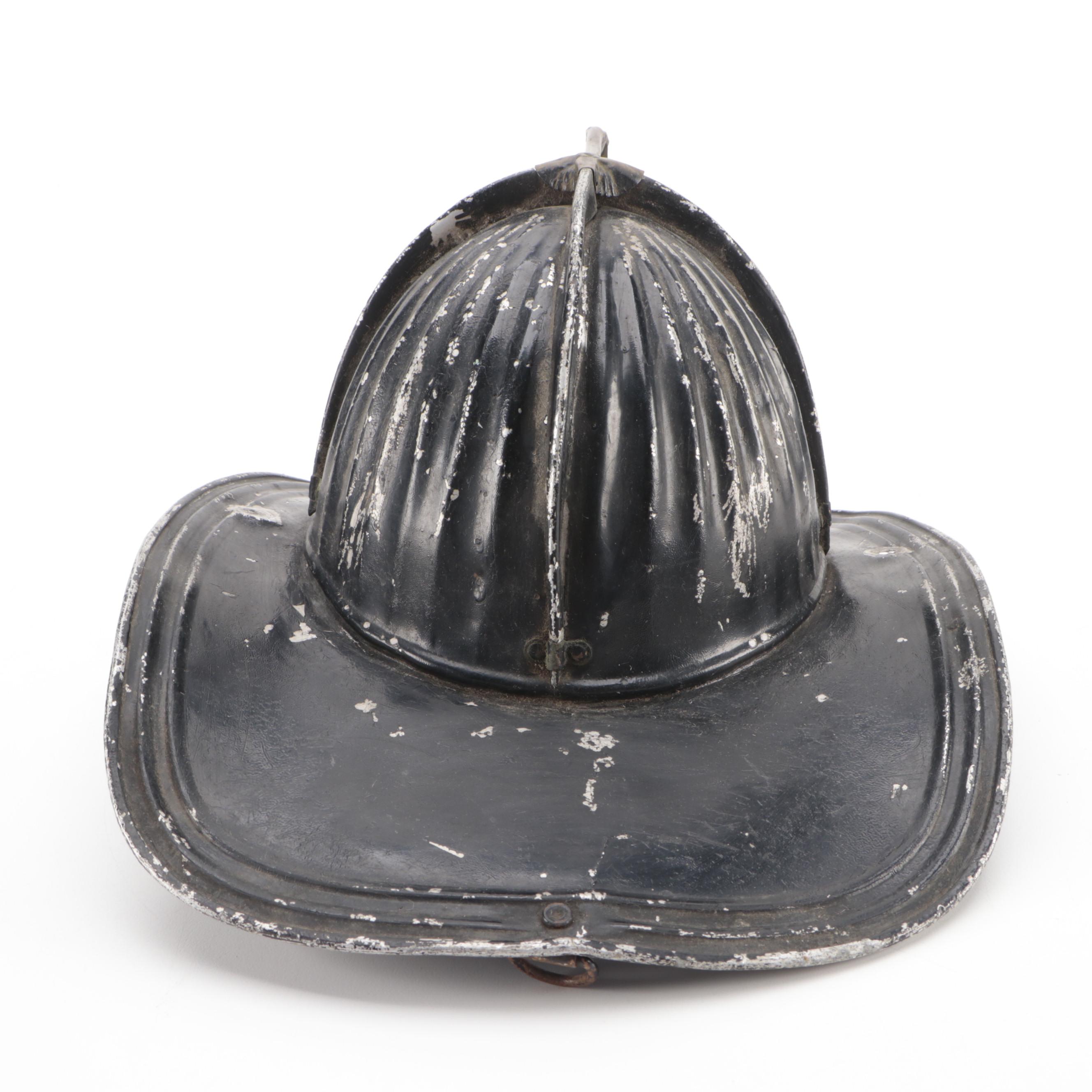 Metal Firefighter's Helmet, Mid-20th Century