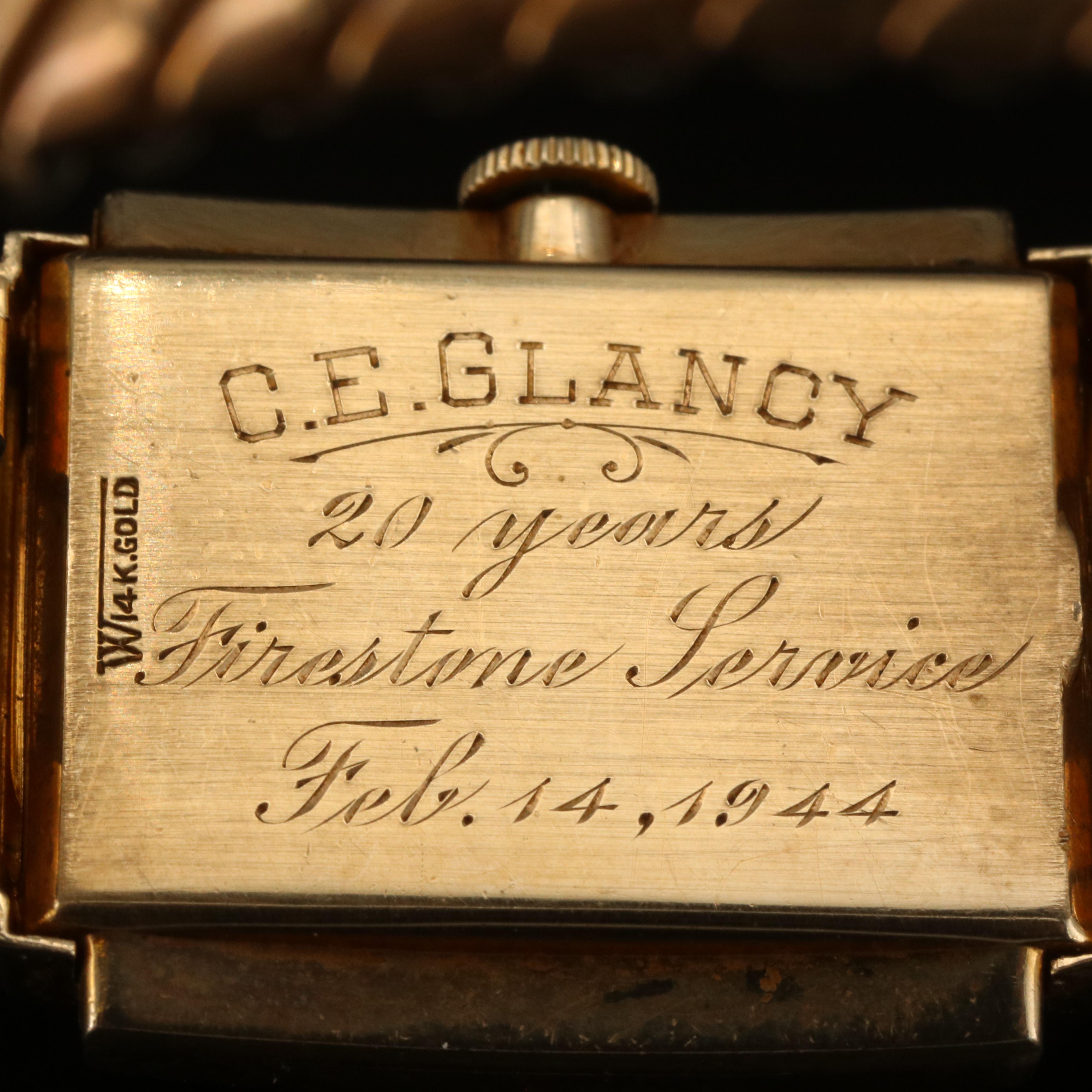 Vintage 14K Elgin Award Watch