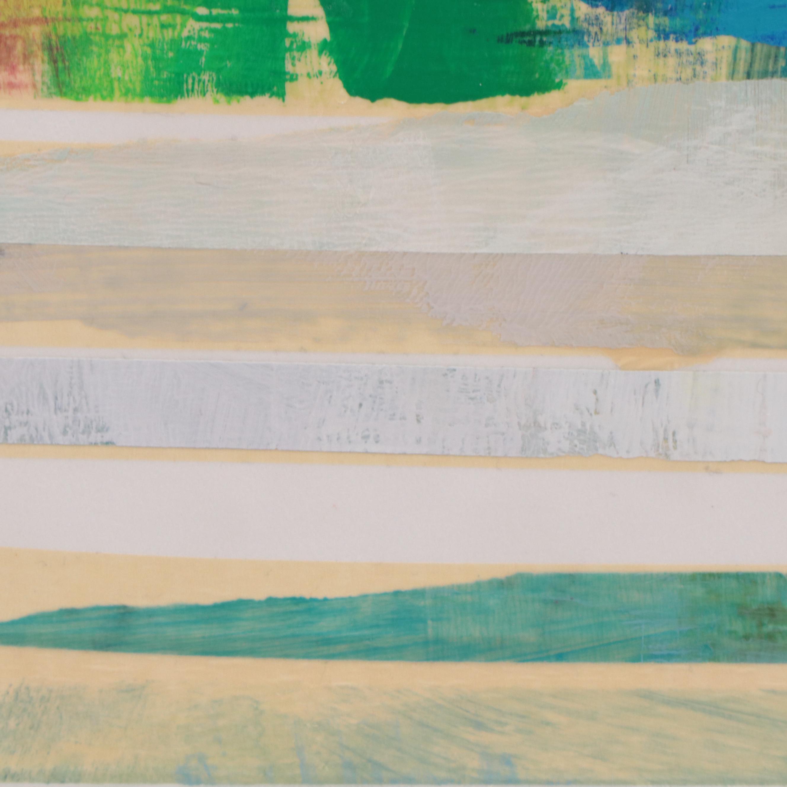 Ursula J. Brenner Abstract Mixed Media Painting, 21st Century