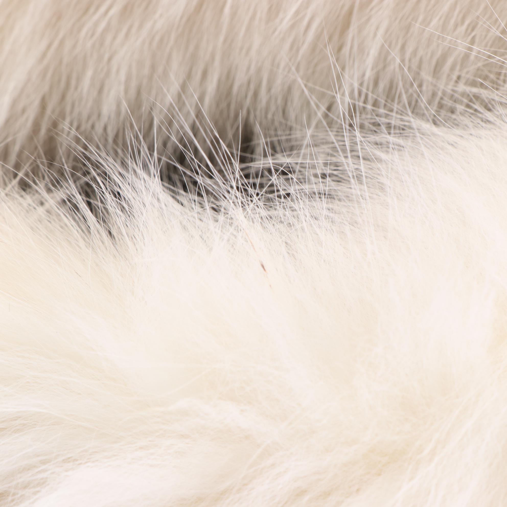 Russian Sable Fur and White Fox Fur Hats