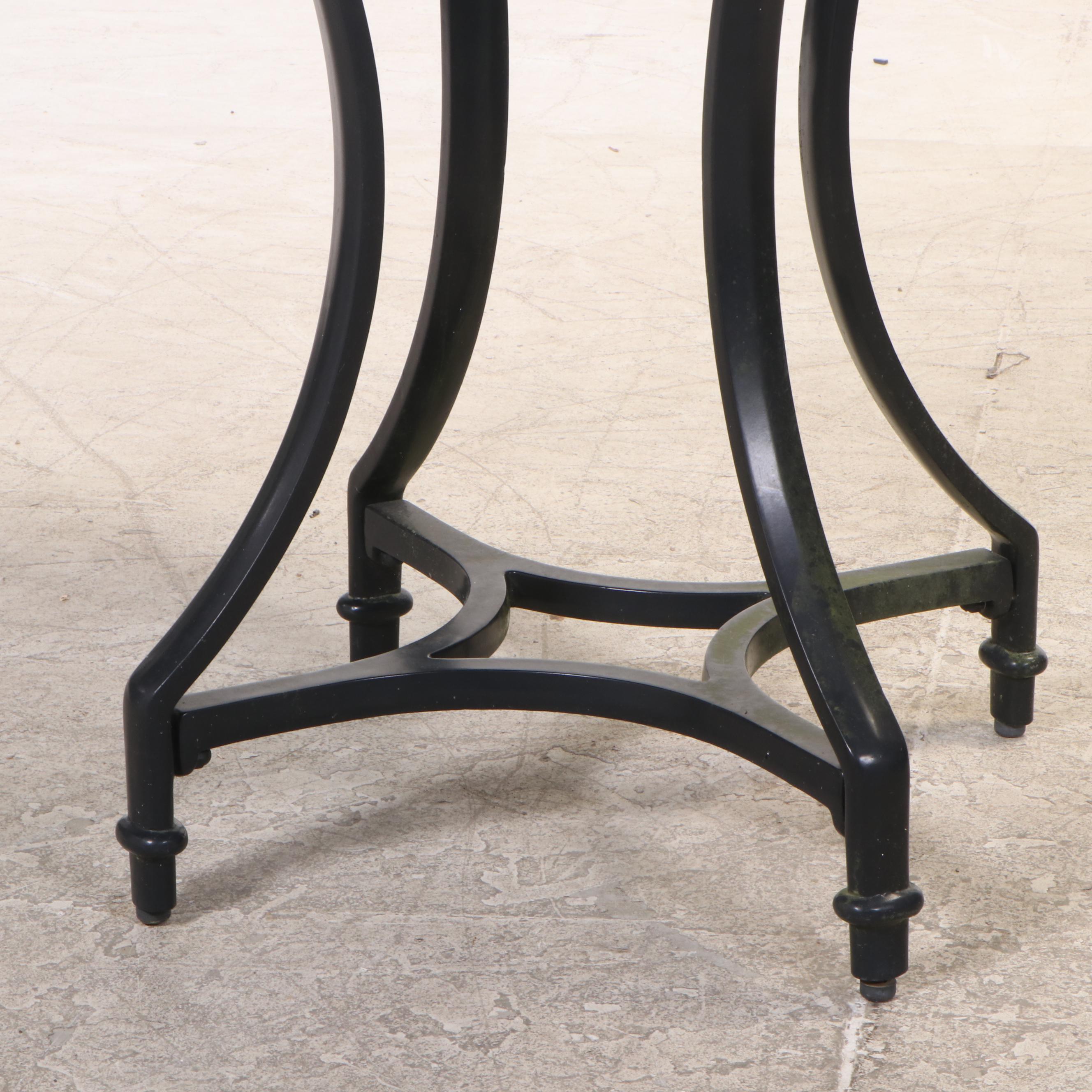 Frontgate Patio Table with Swivel Barstools