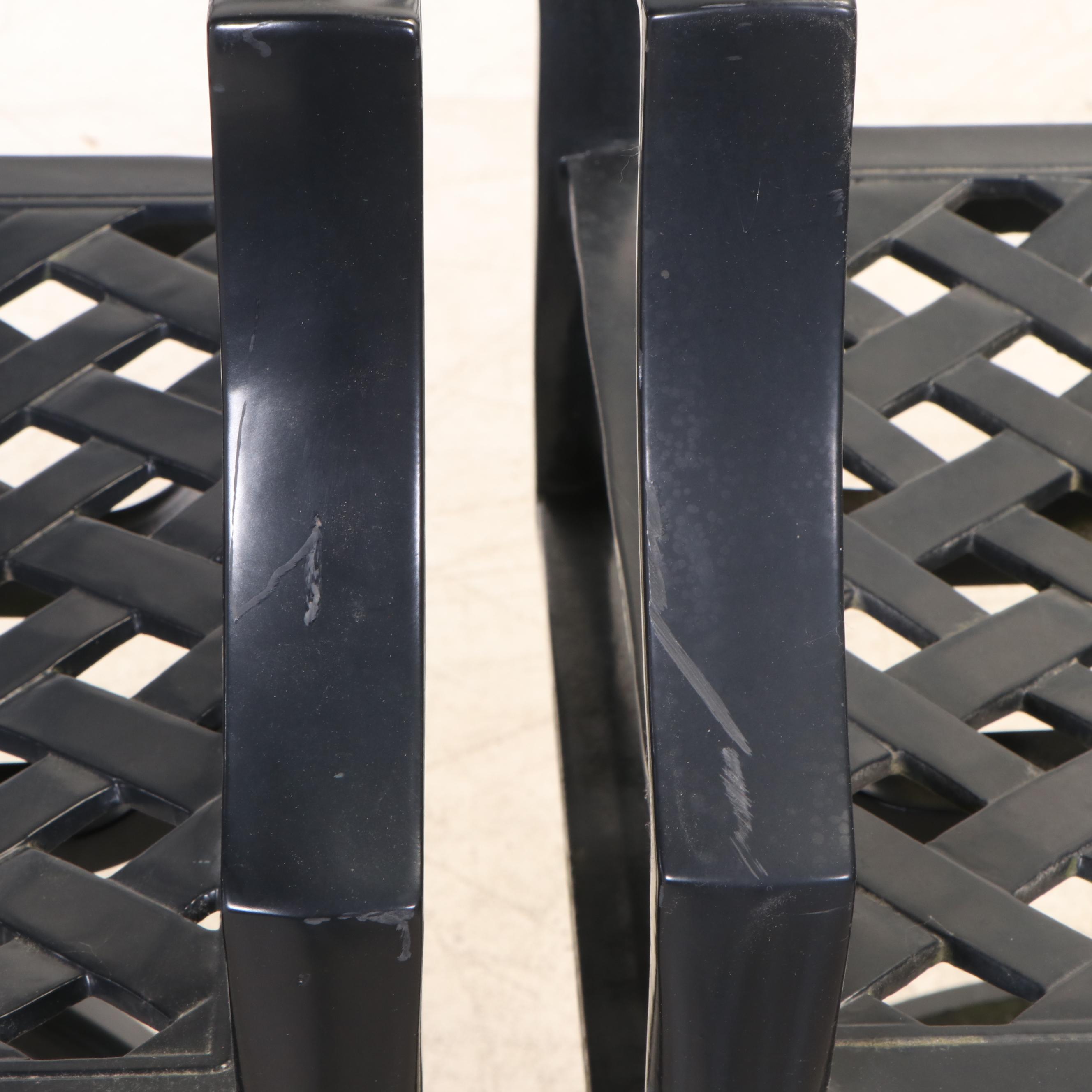 Frontgate Patio Table with Swivel Barstools