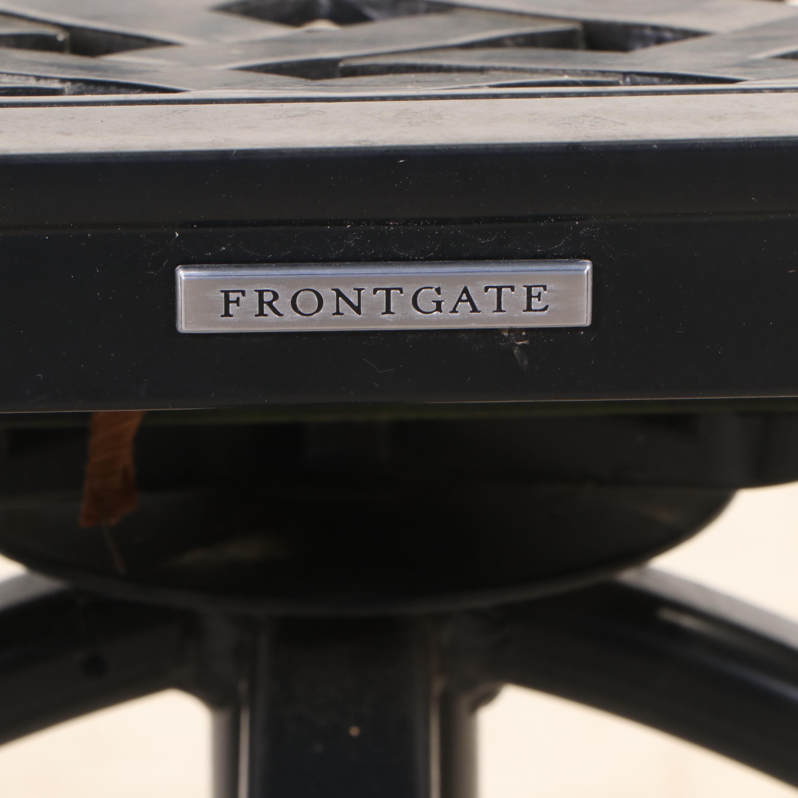 Frontgate Patio Table with Swivel Barstools
