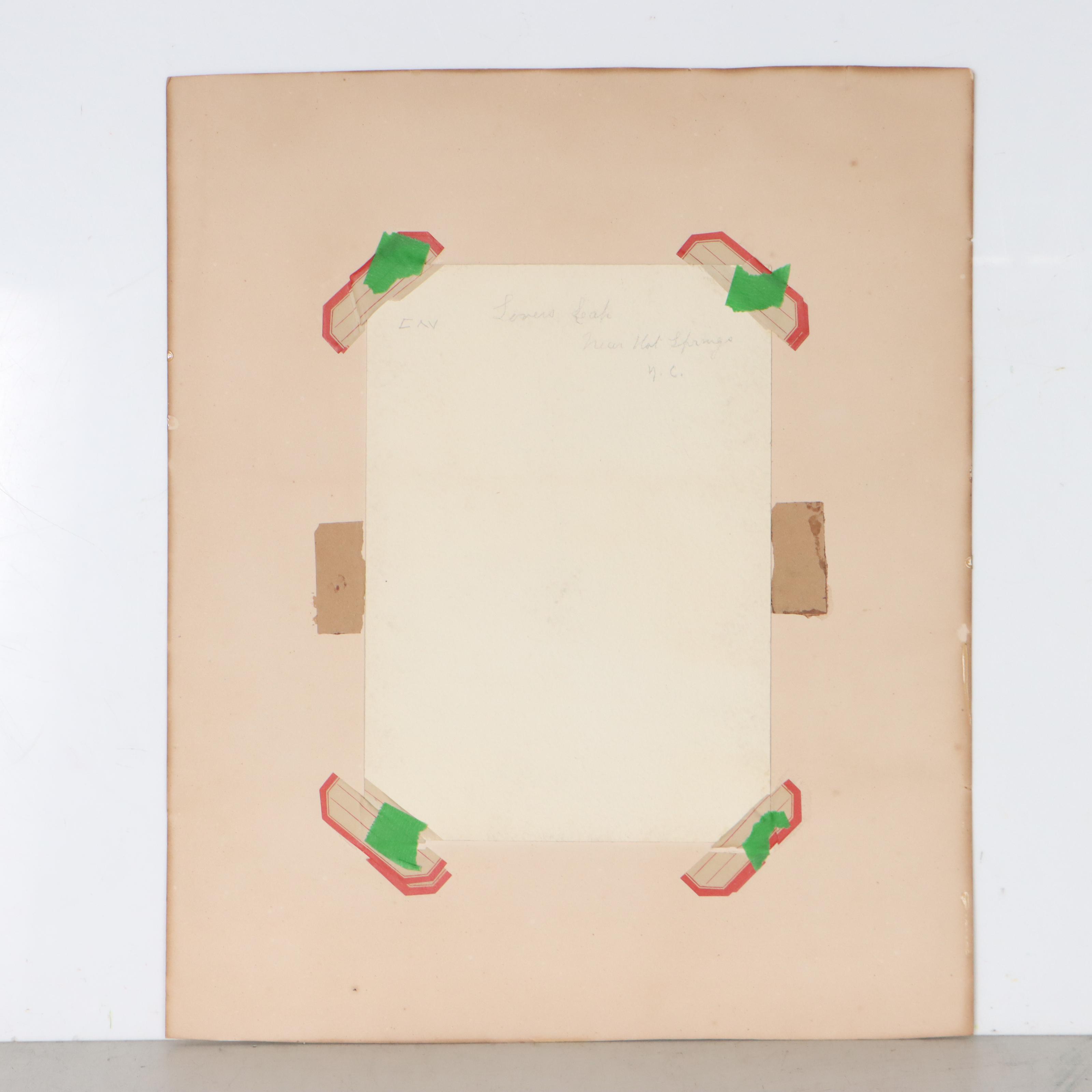 Watercolor Painting of Rocky Cliff "Lover's Leap"