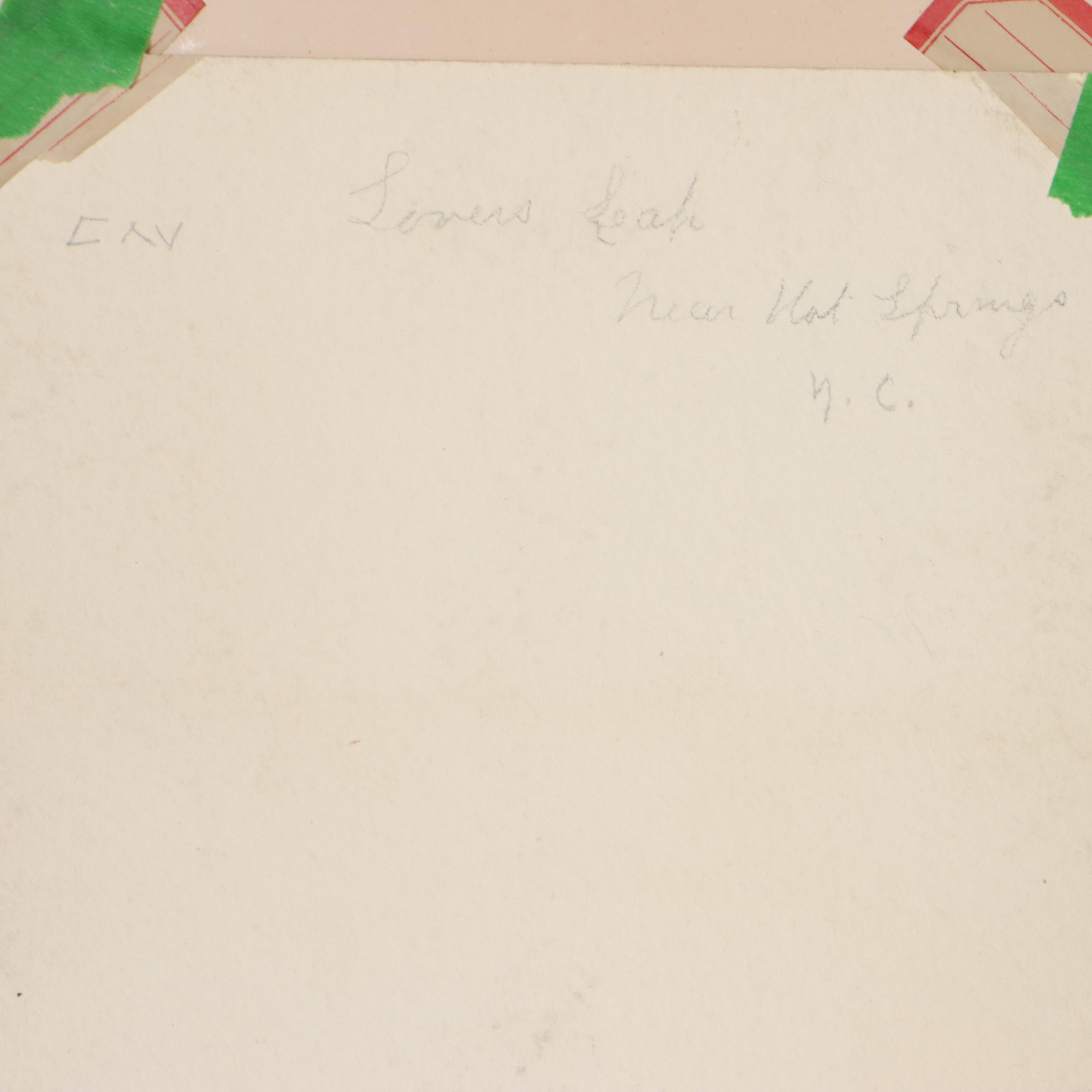 Watercolor Painting of Rocky Cliff "Lover's Leap"