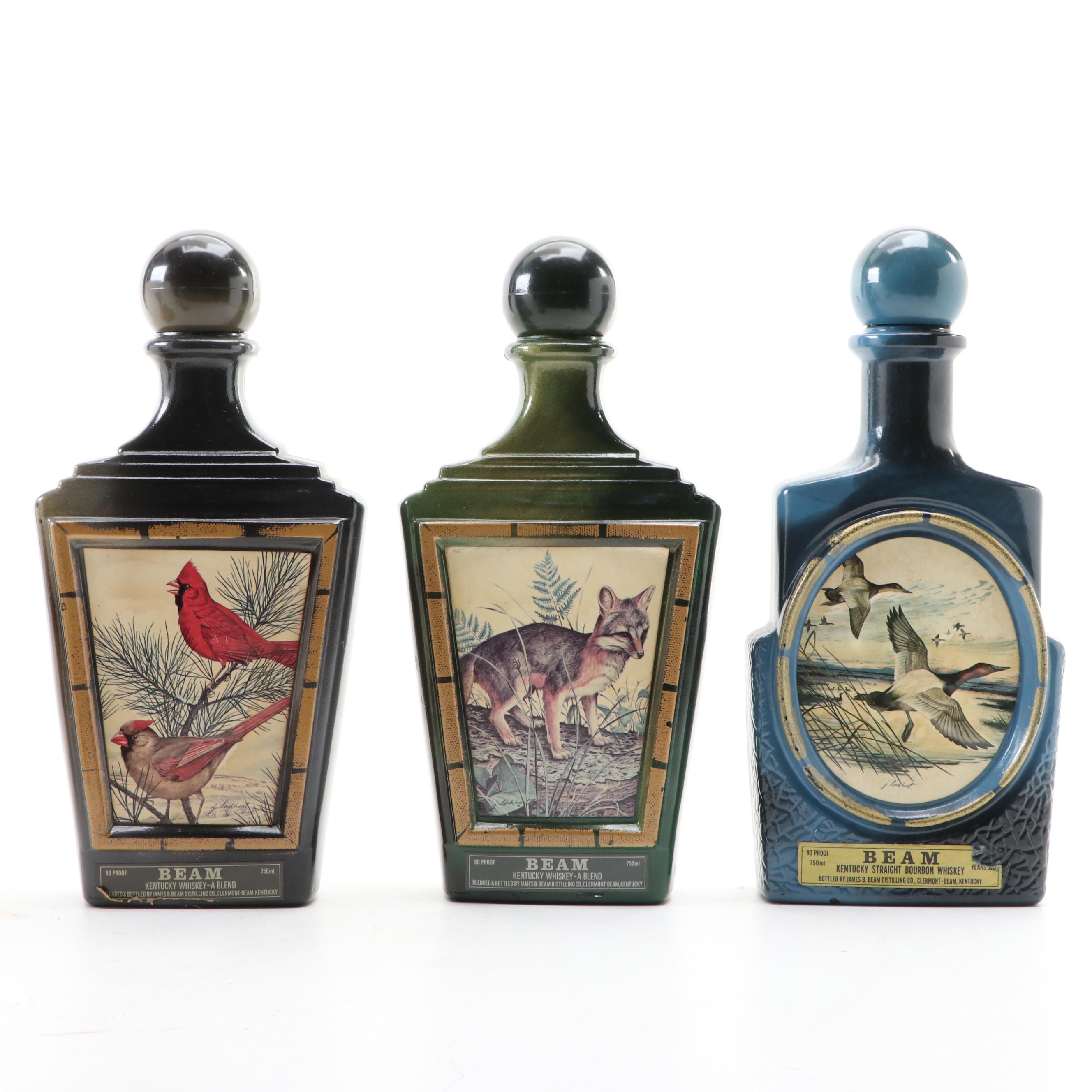 Regal China Jim Beam and Other Ceramic Whiskey Decanters