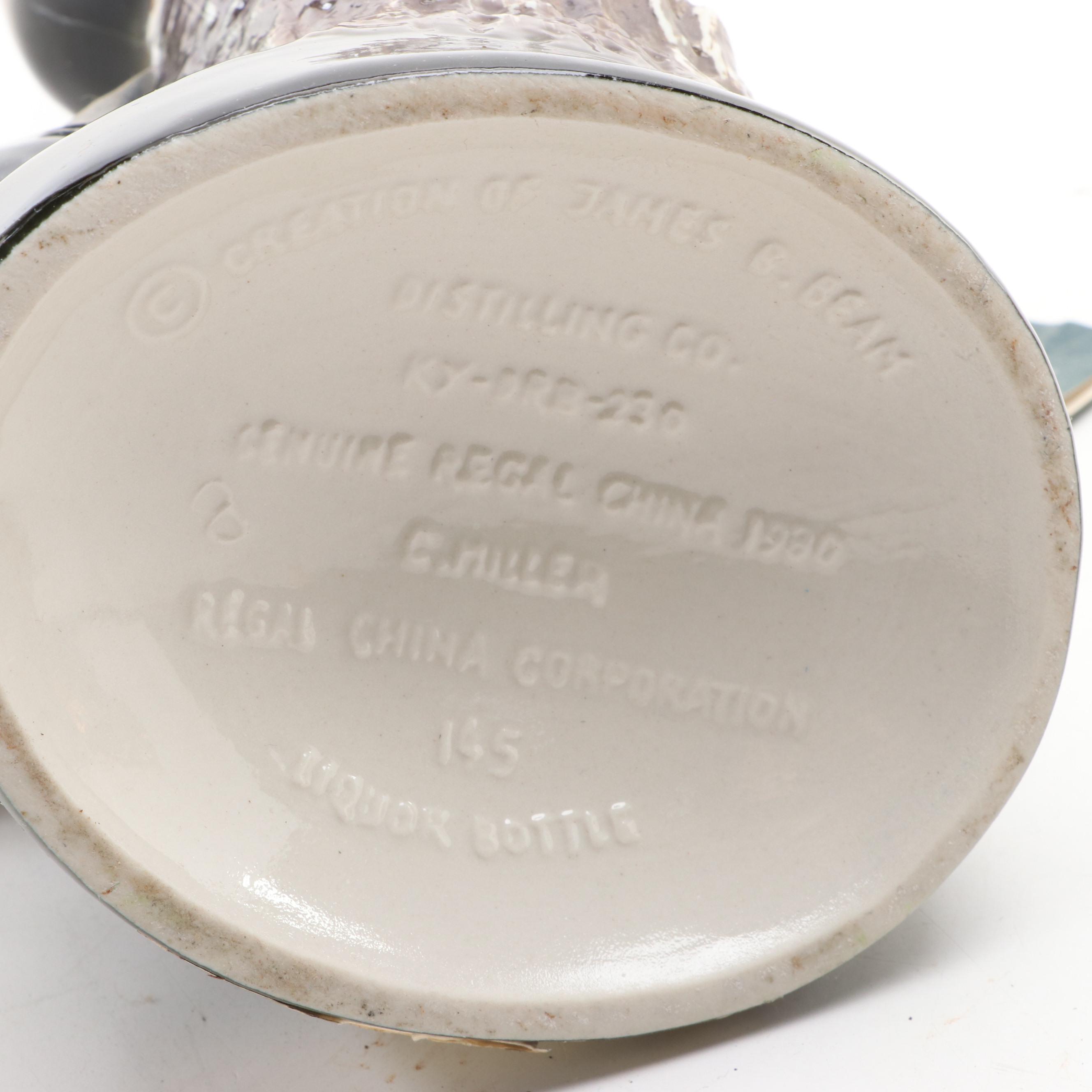 Regal China Jim Beam and Other Ceramic Whiskey Decanters