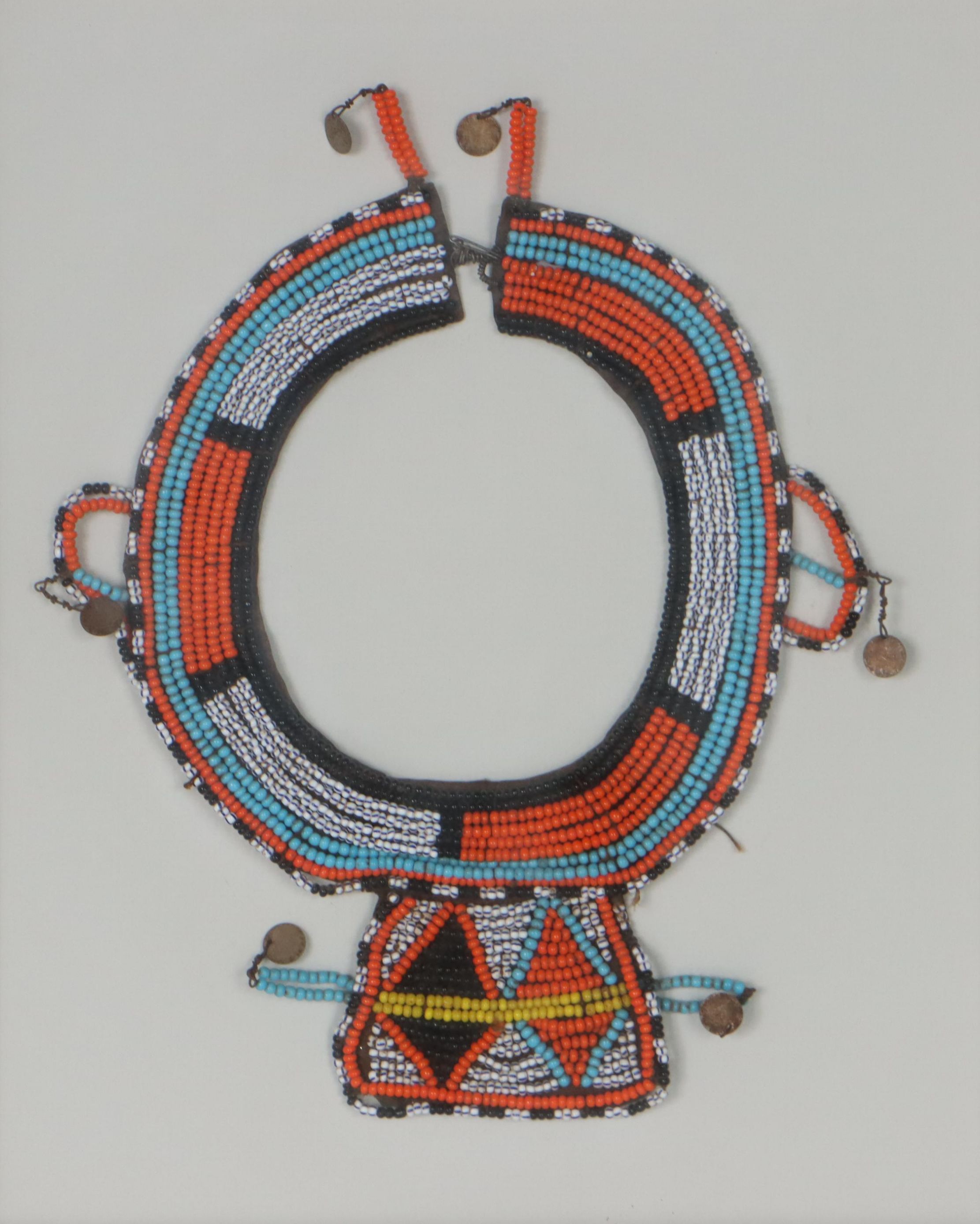 Maasai Beaded Collar Necklace in Frame
