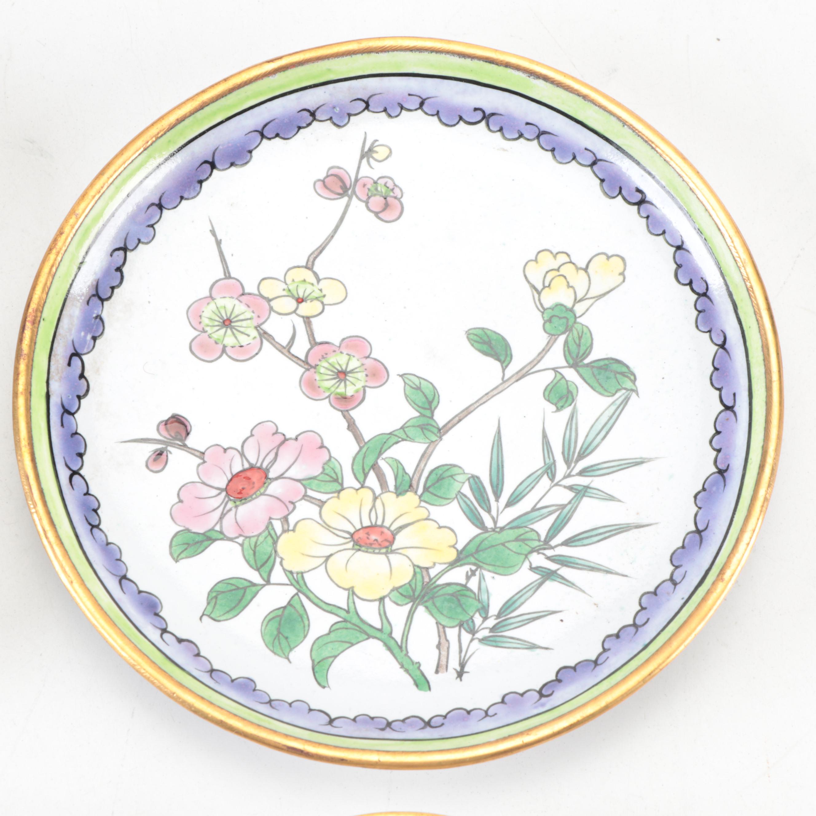 Chinese Enameled Dishes and Boading Balls