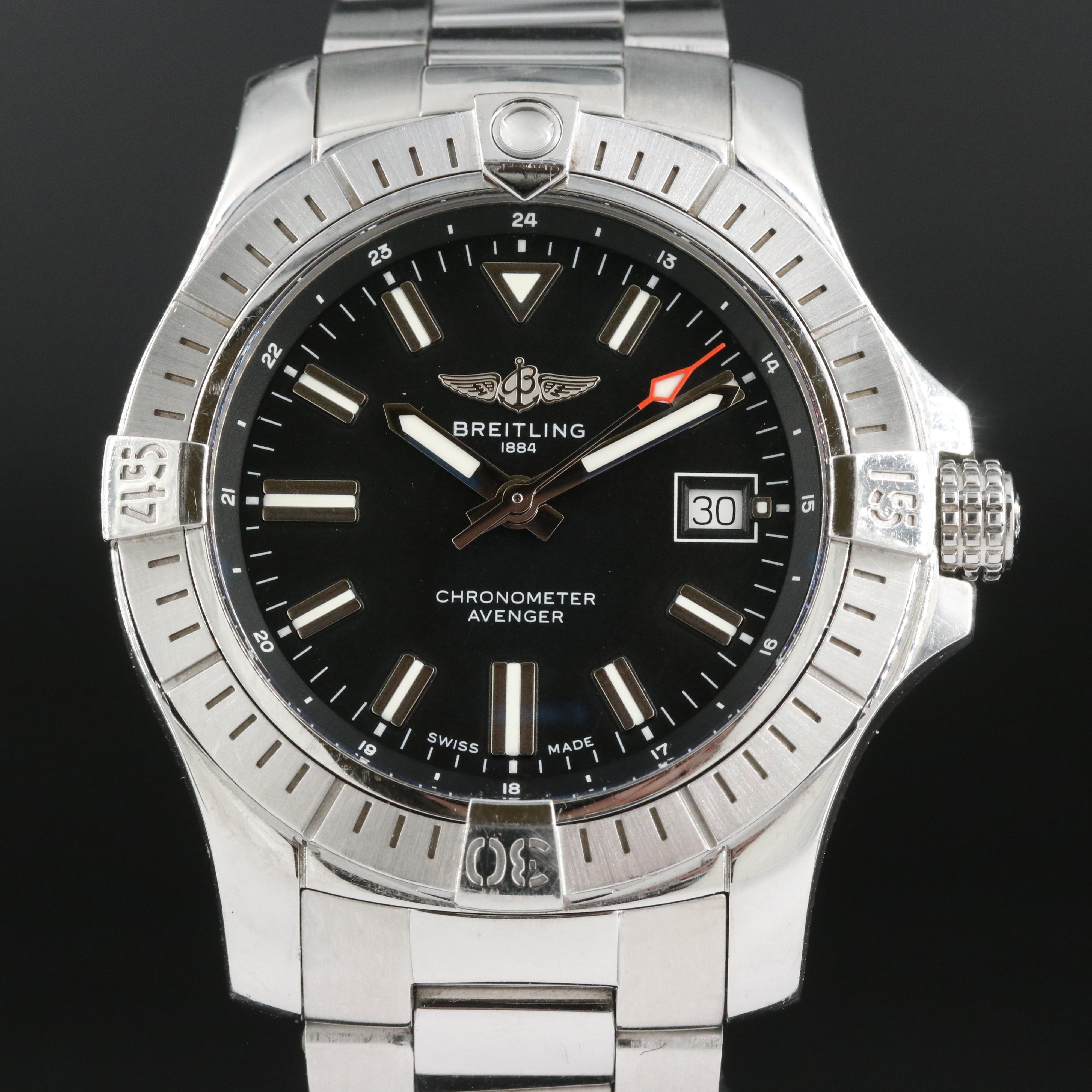 Breitling Avenger Stainless Steel Automatic Watch