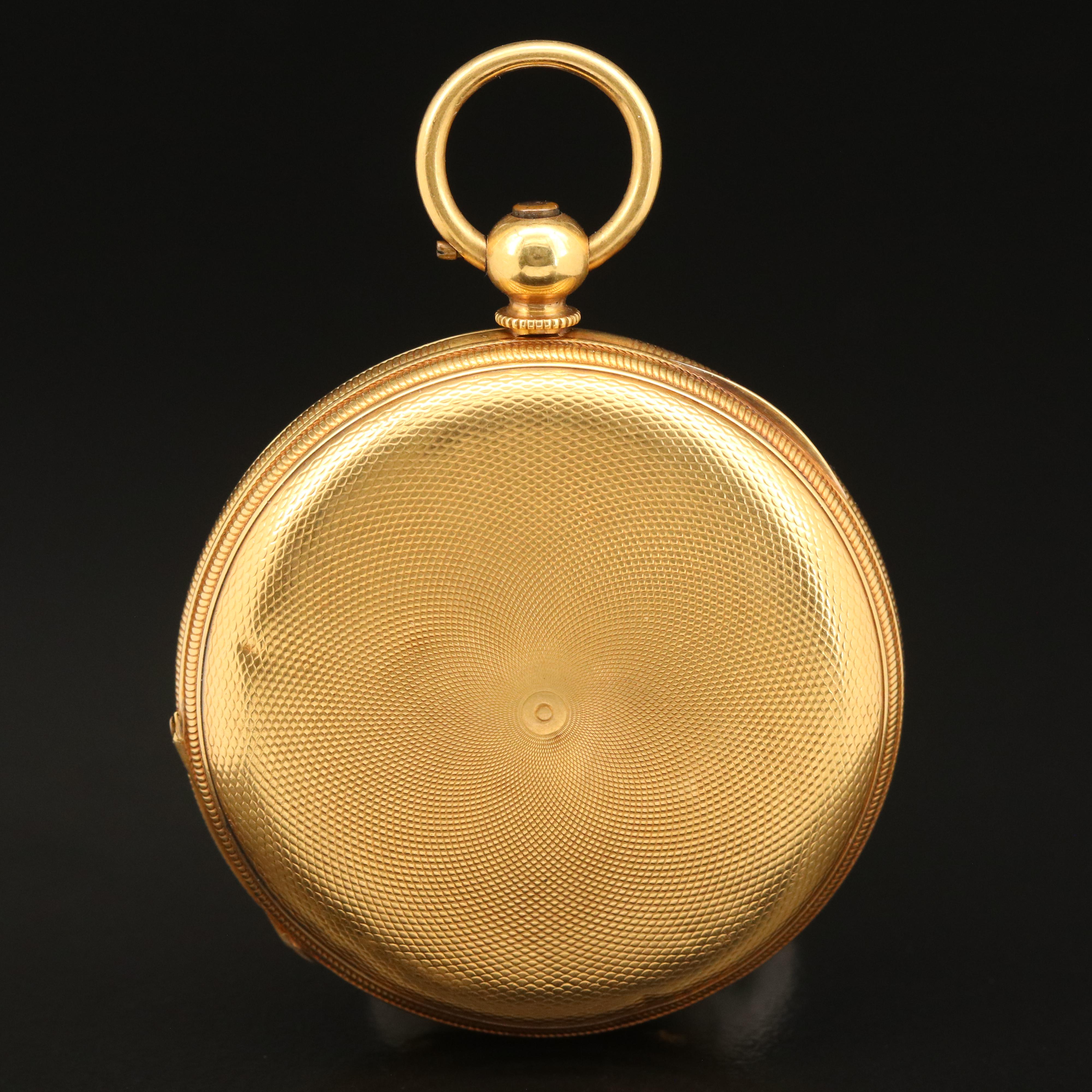 18K Vintage English Pocket Watch By Arnold Adams