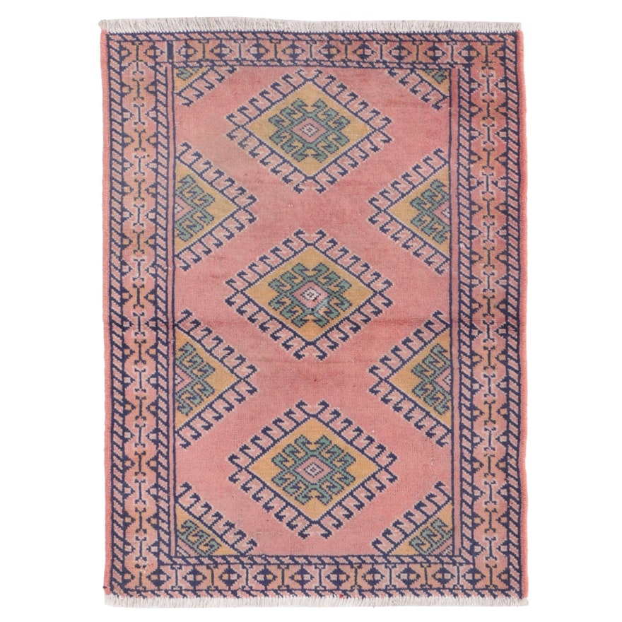 2'1 x 2'10 Hand-Knotted Persian Chenar Accent Rug