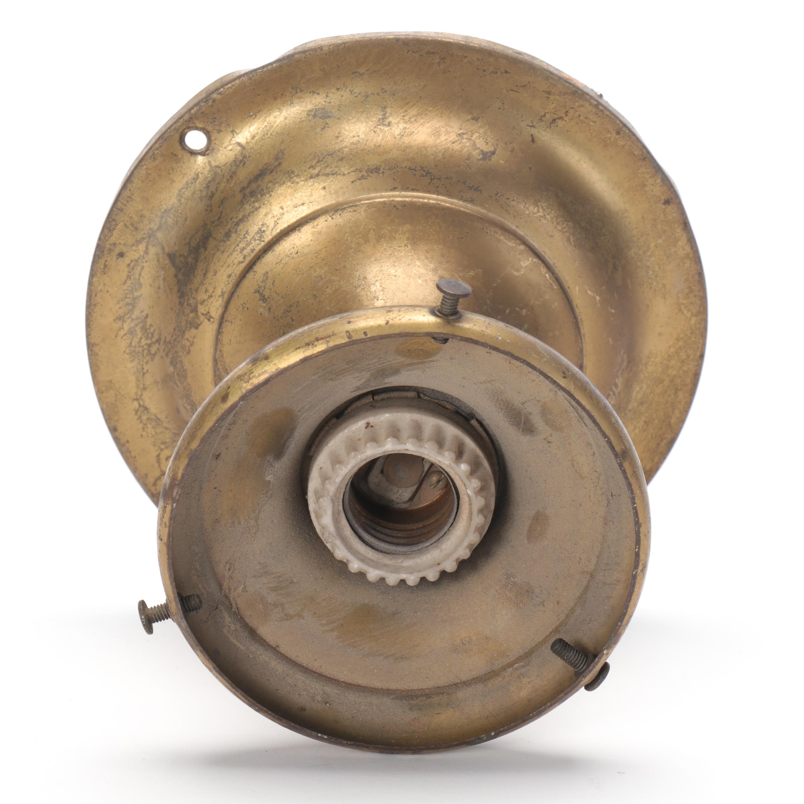 Victorian Style Brass and Bronze Ceiling Light Fixtures