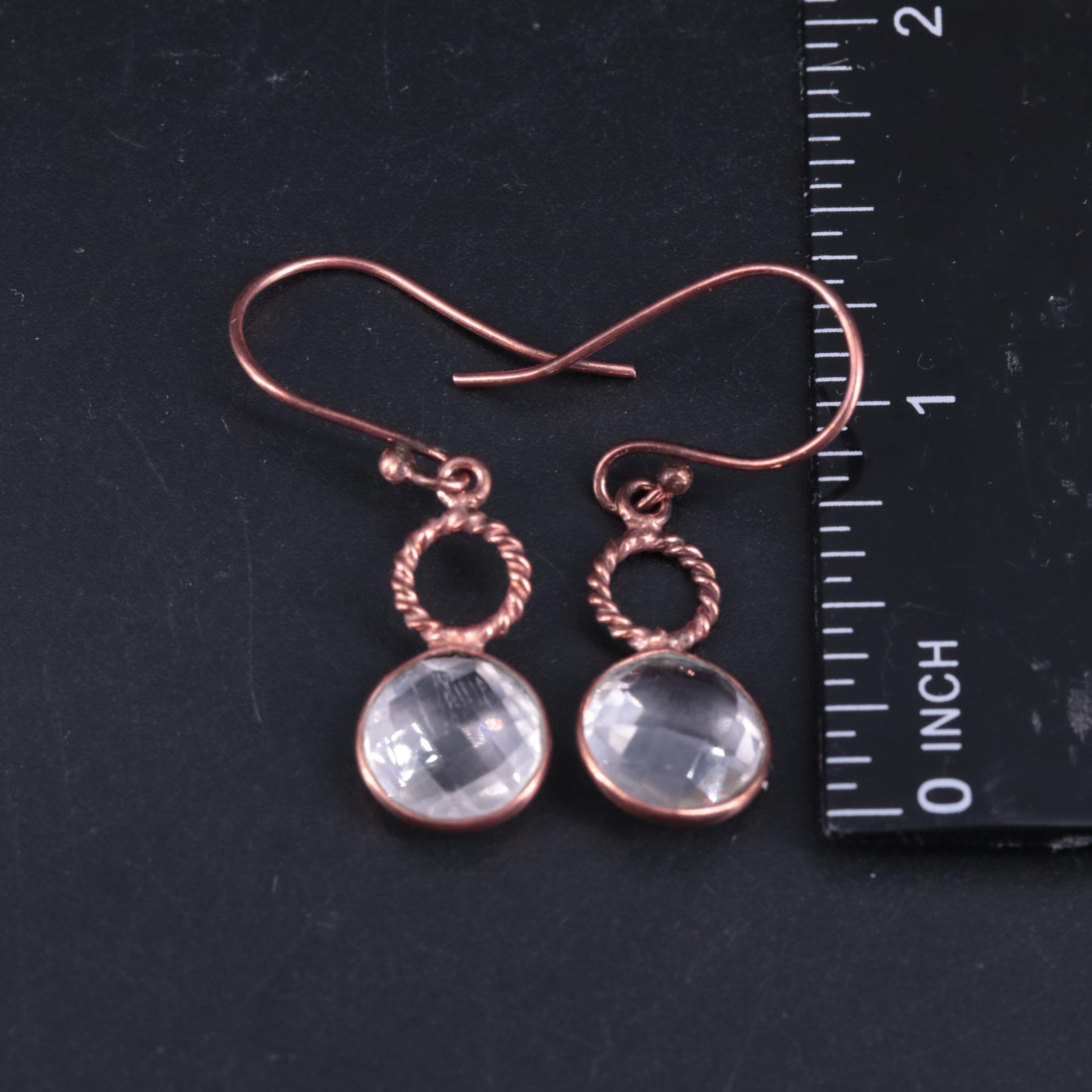 Rose Quartz Drop Earrings