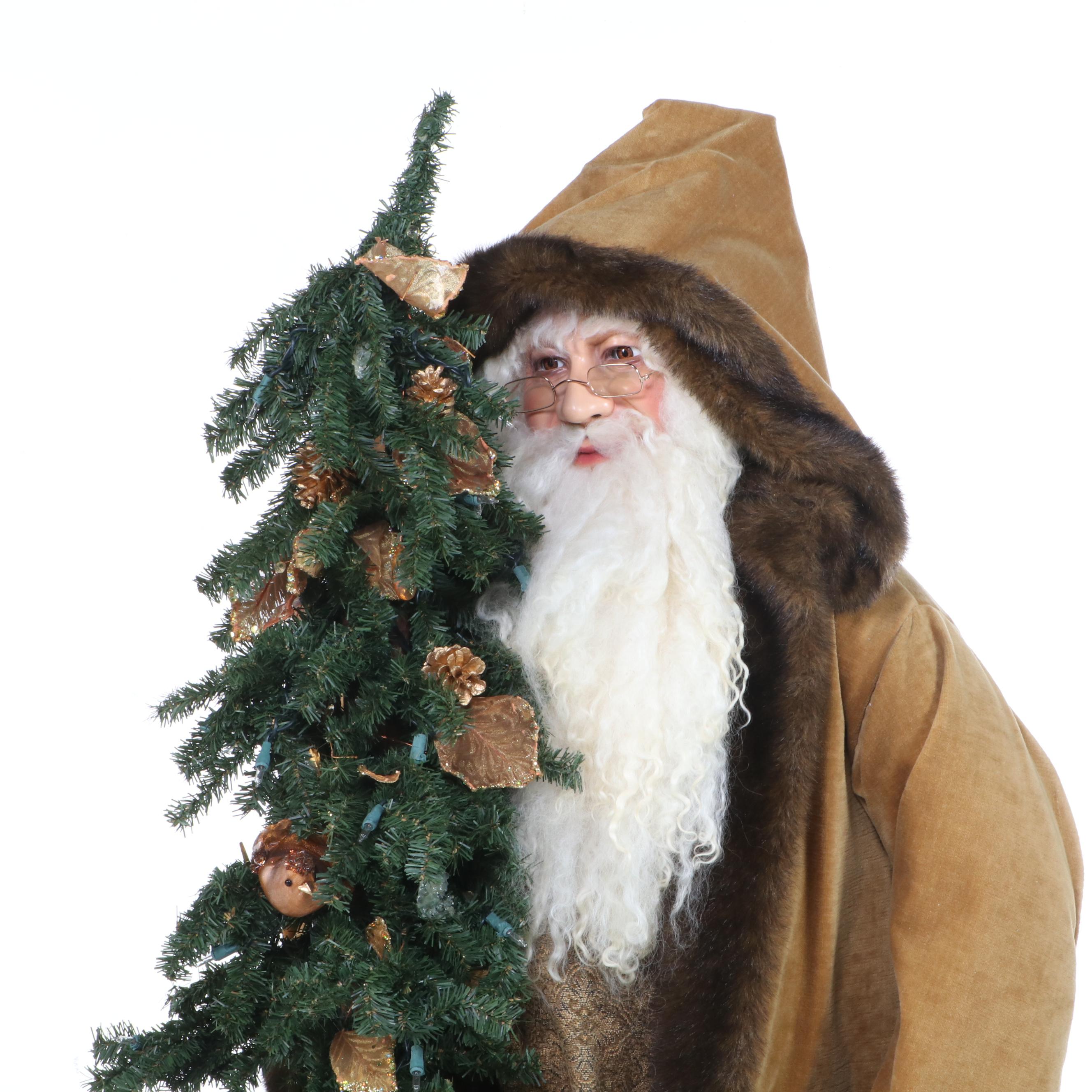 Ditz Designs by The Hen House "Golden Elegance" Father Christmas, dated 2008