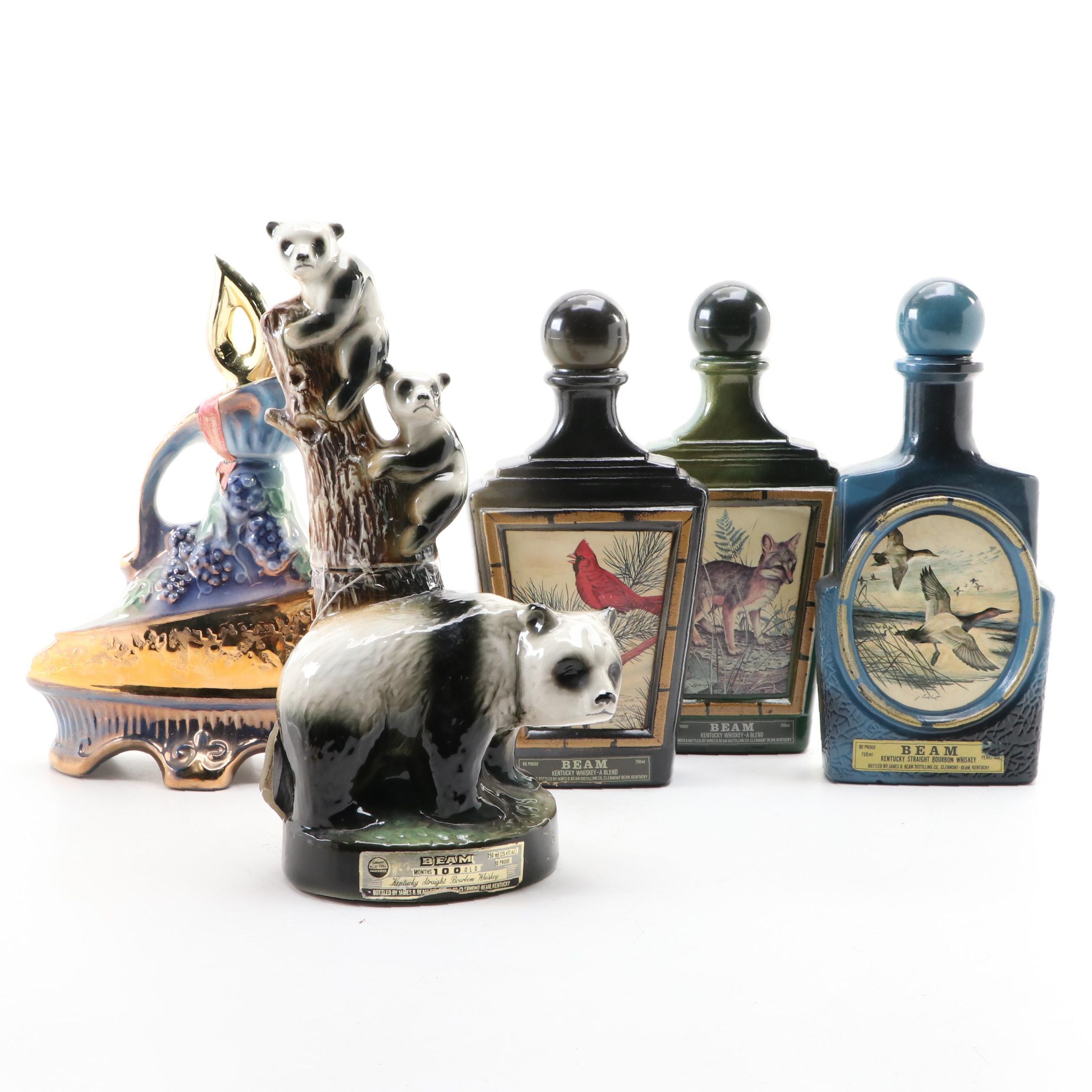 Regal China Jim Beam and Other Ceramic Whiskey Decanters