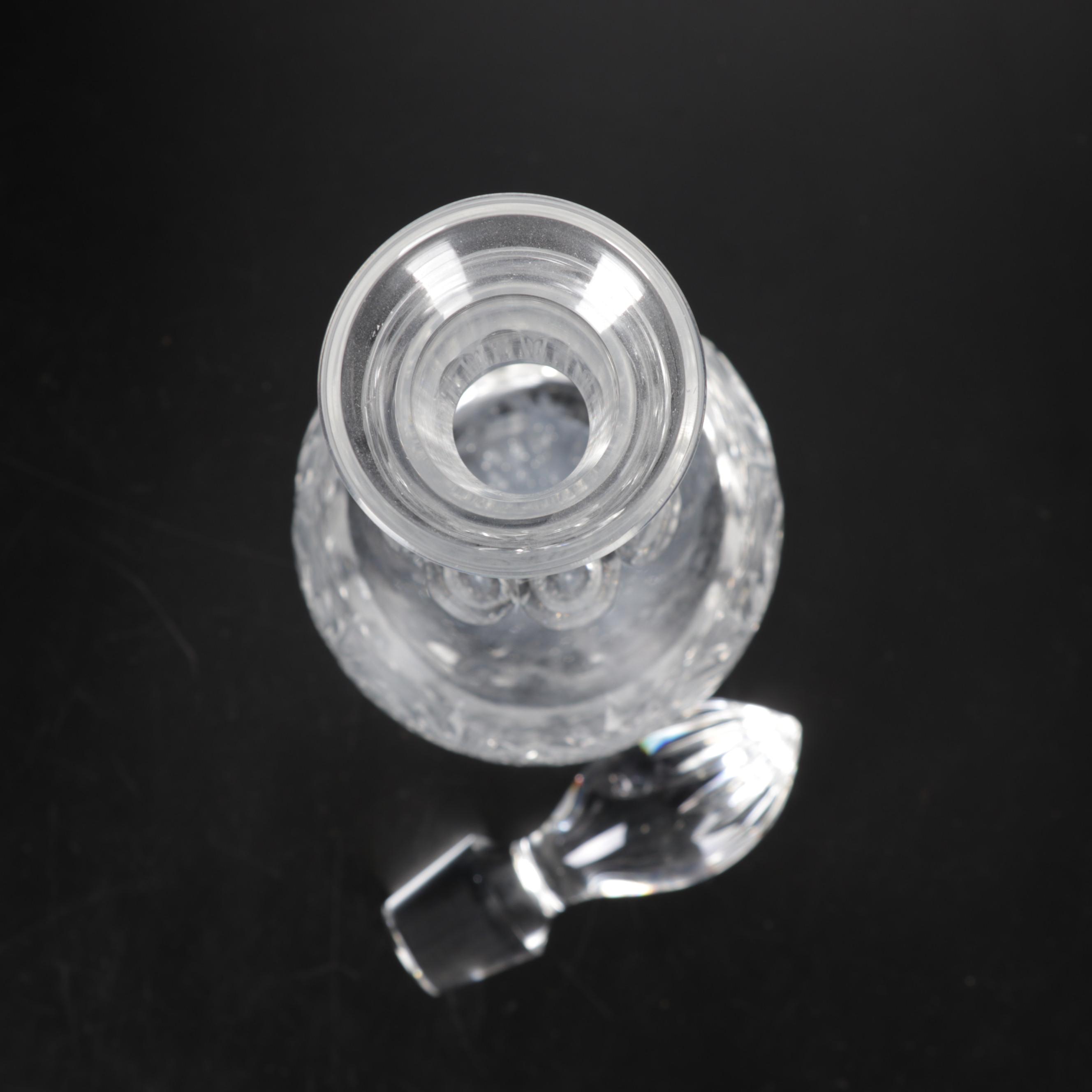 Edinburgh Crystal Decanter with Royal Crystal Rock Champagne Flutes