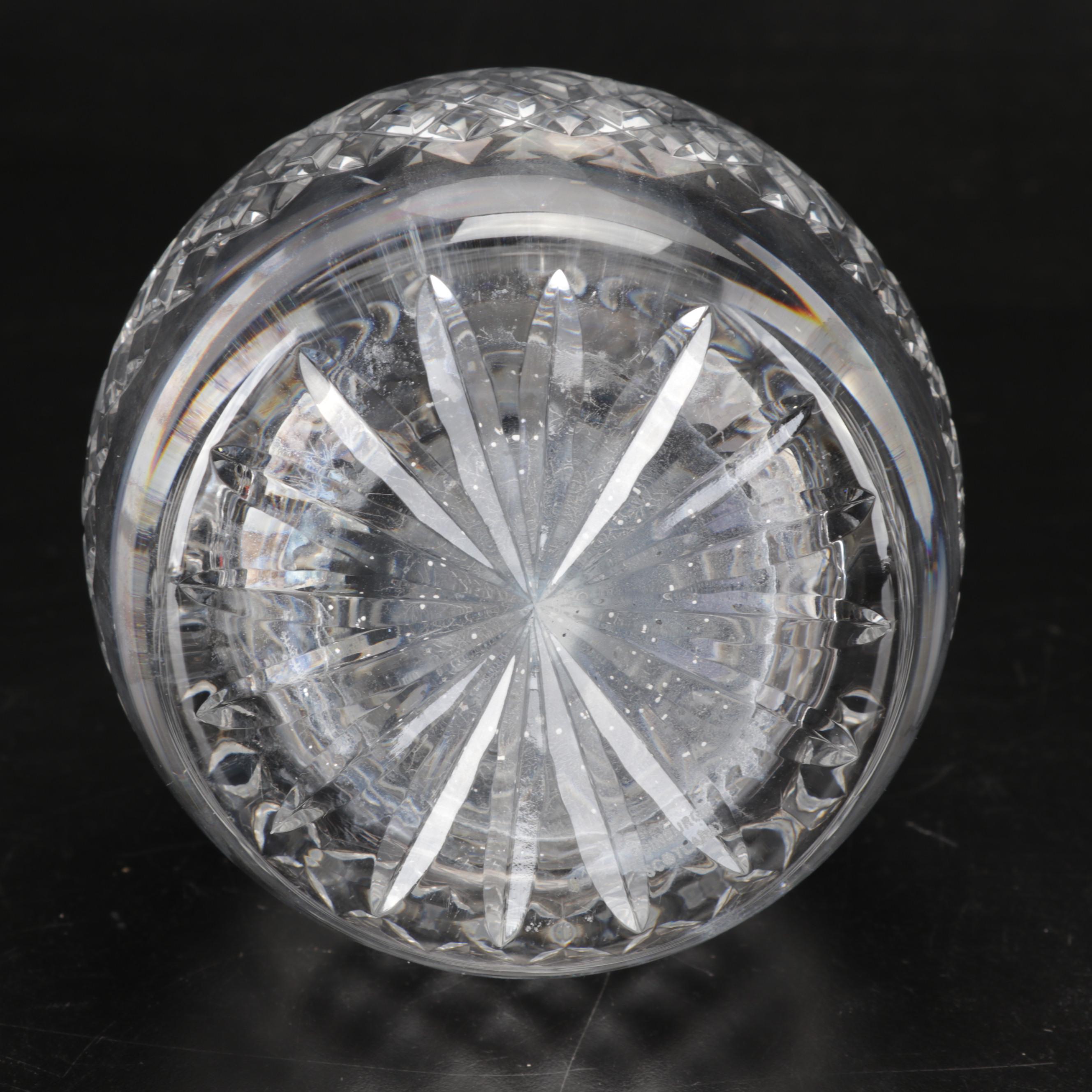 Edinburgh Crystal Decanter with Royal Crystal Rock Champagne Flutes