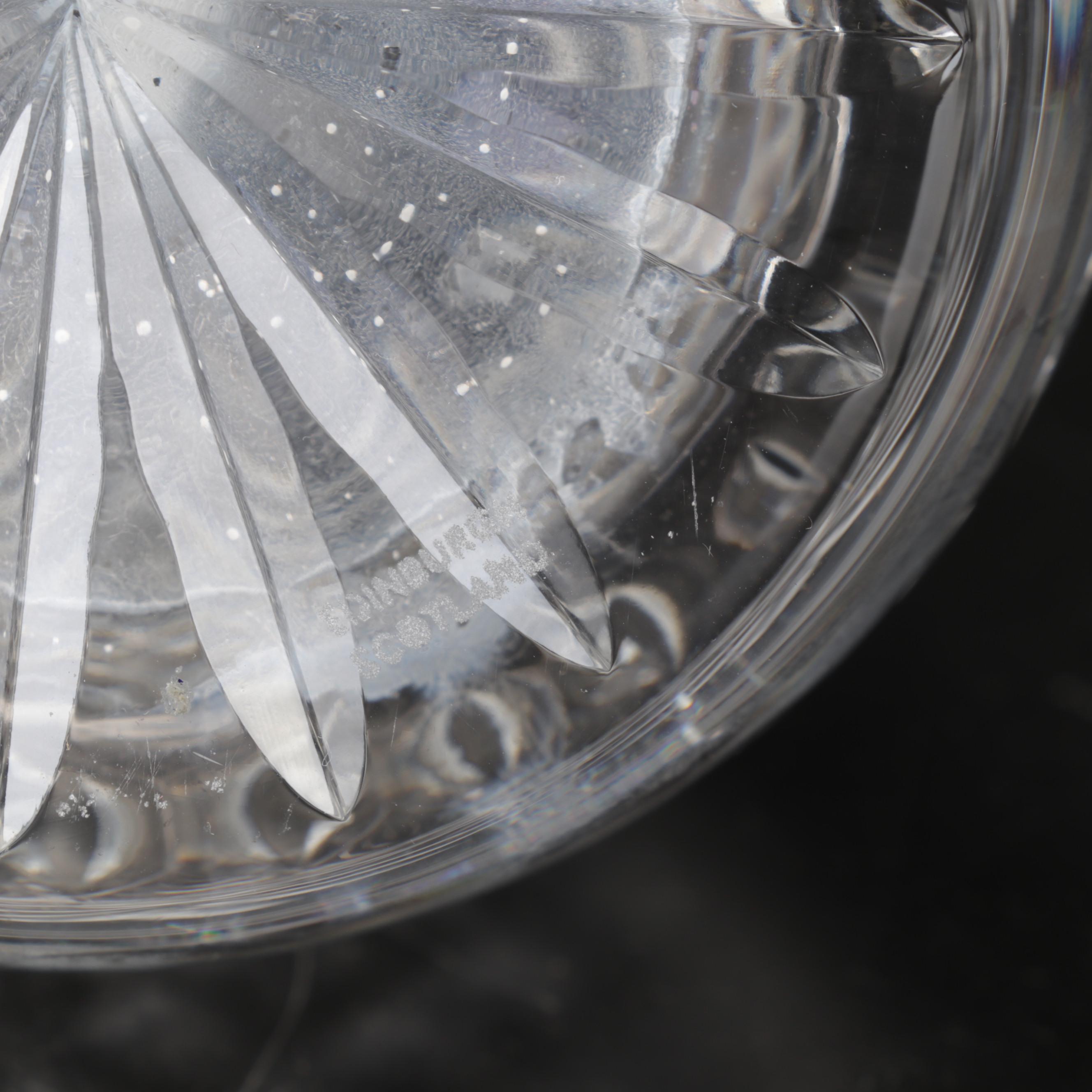 Edinburgh Crystal Decanter with Royal Crystal Rock Champagne Flutes