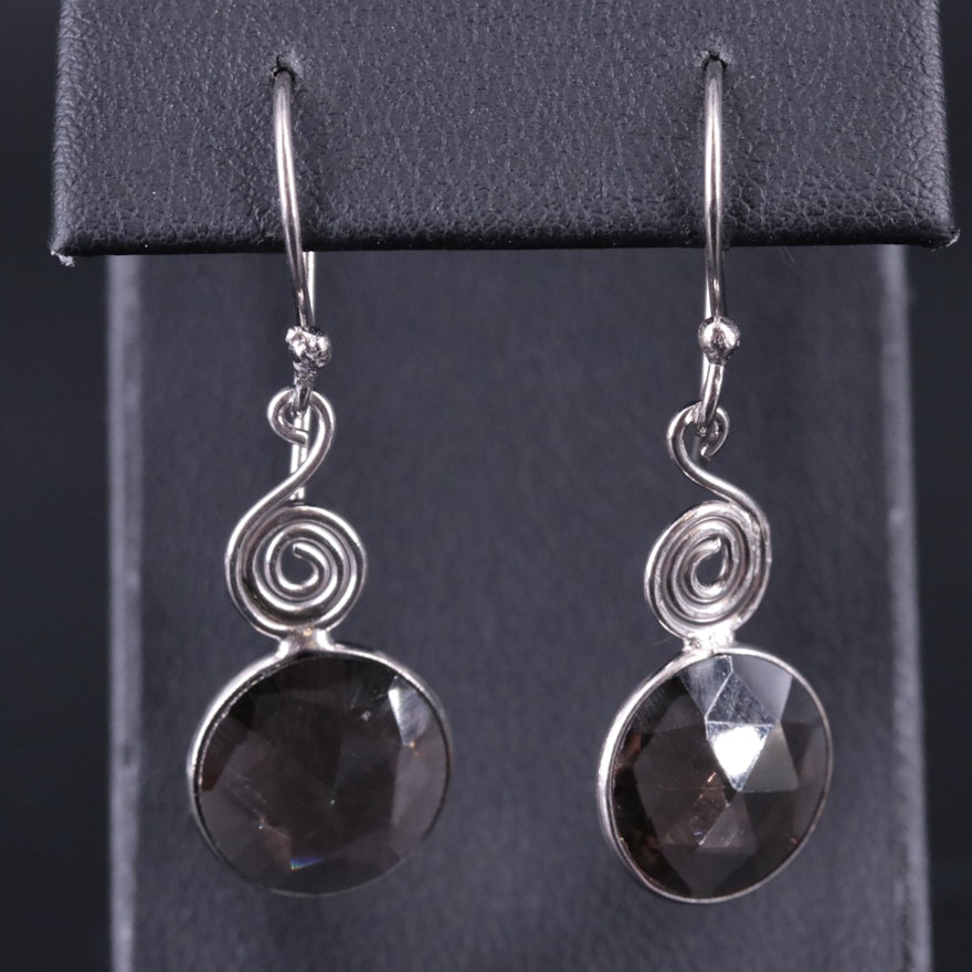 Smoky Quartz Drop Earrings