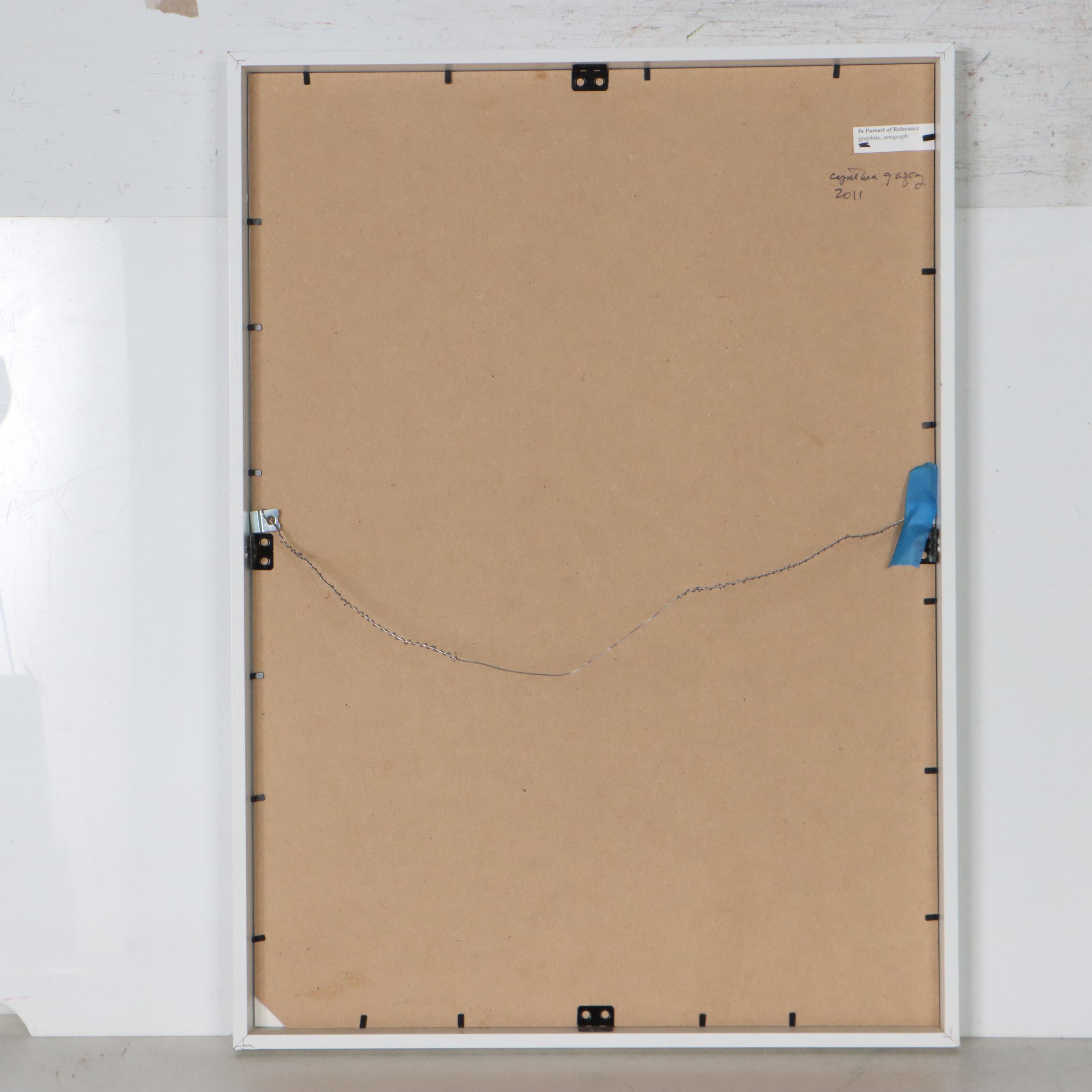 Cynthia Gregory Mixed Media Drawing "In Pursuit of Relevance," 2011