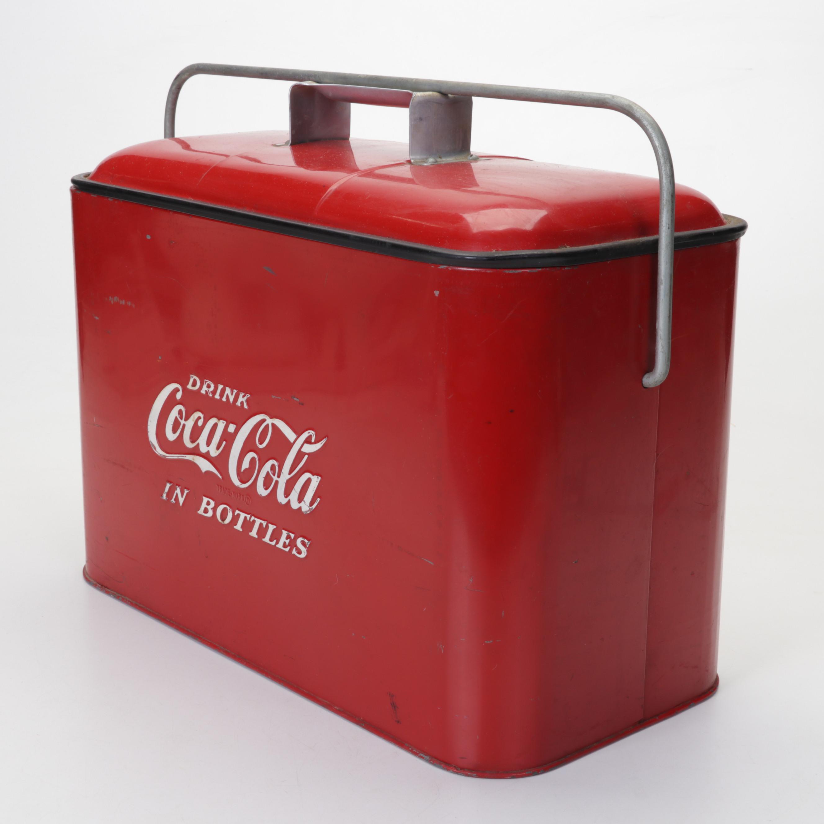 Progress Refrigerator Co. Portable Coca-Cola "Airline" Cooler, Mid-20th Century