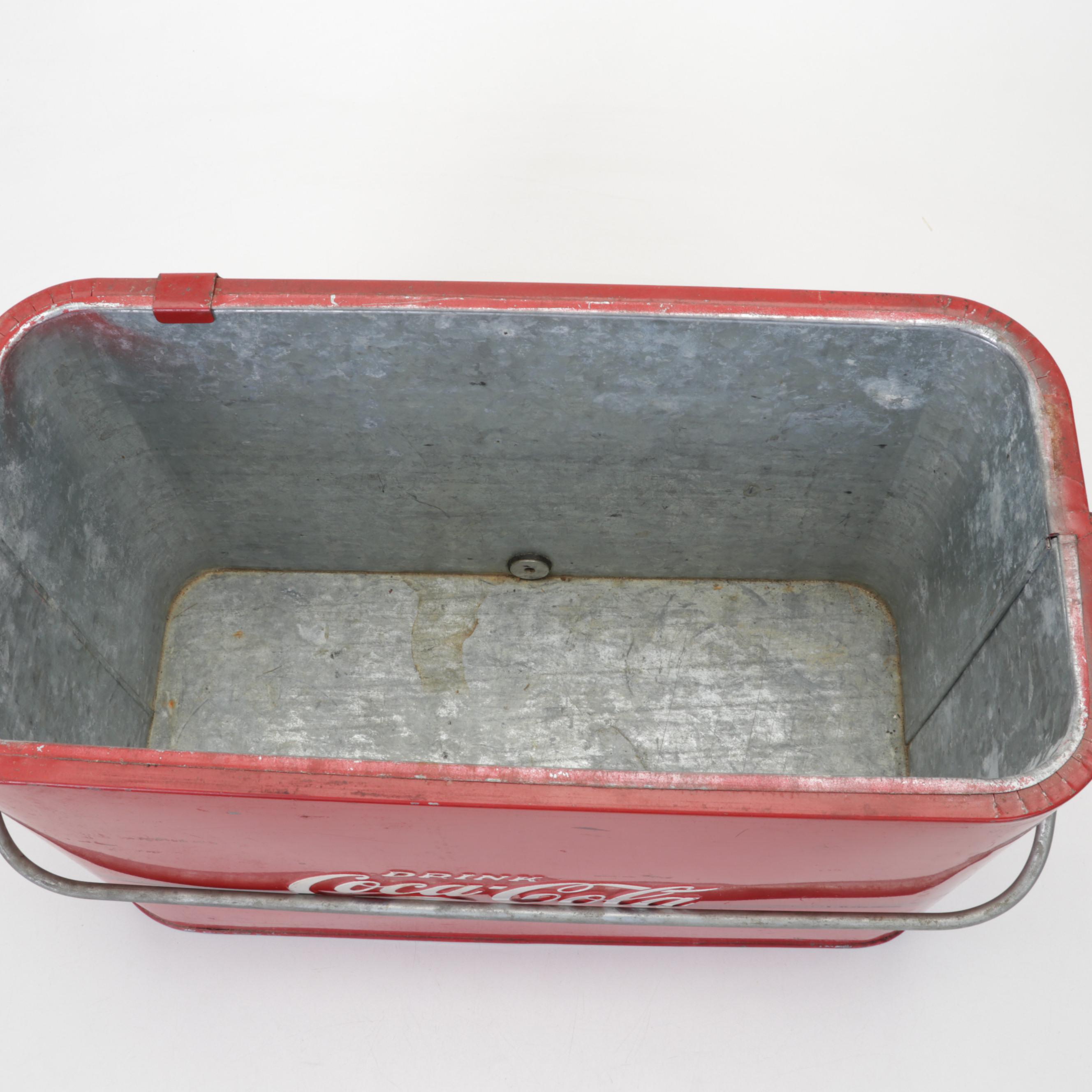 Progress Refrigerator Co. Portable Coca-Cola "Airline" Cooler, Mid-20th Century