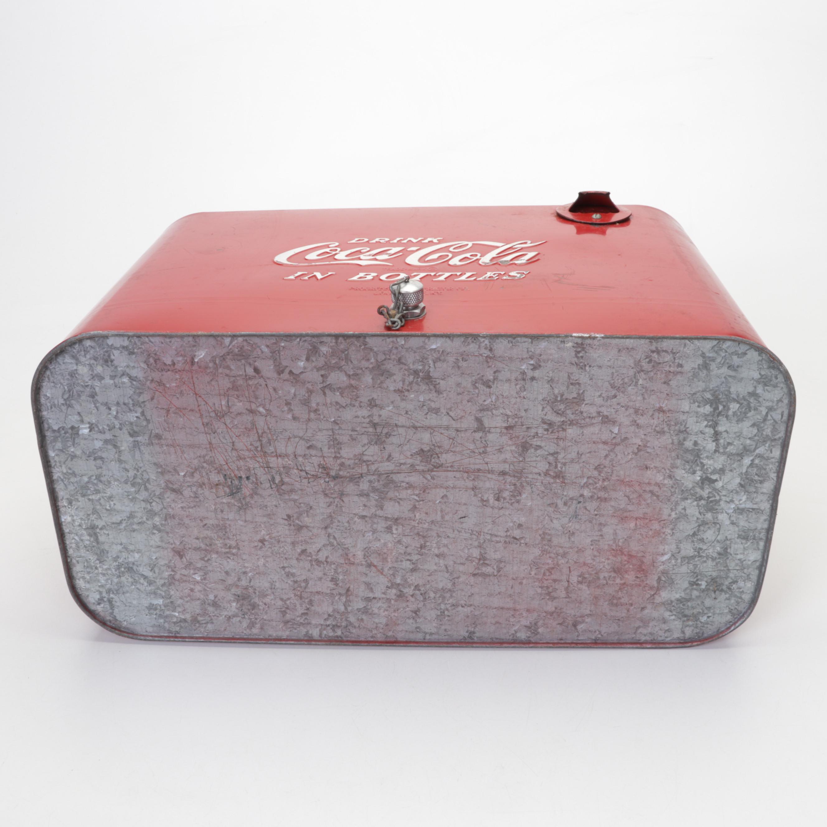 Progress Refrigerator Co. Portable Coca-Cola "Airline" Cooler, Mid-20th Century