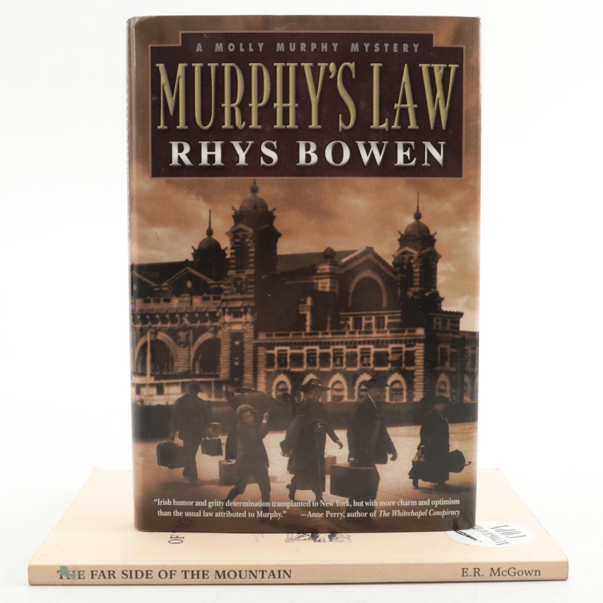 Signed First Edition "Murphy's Law" by Rhys Bowen and More