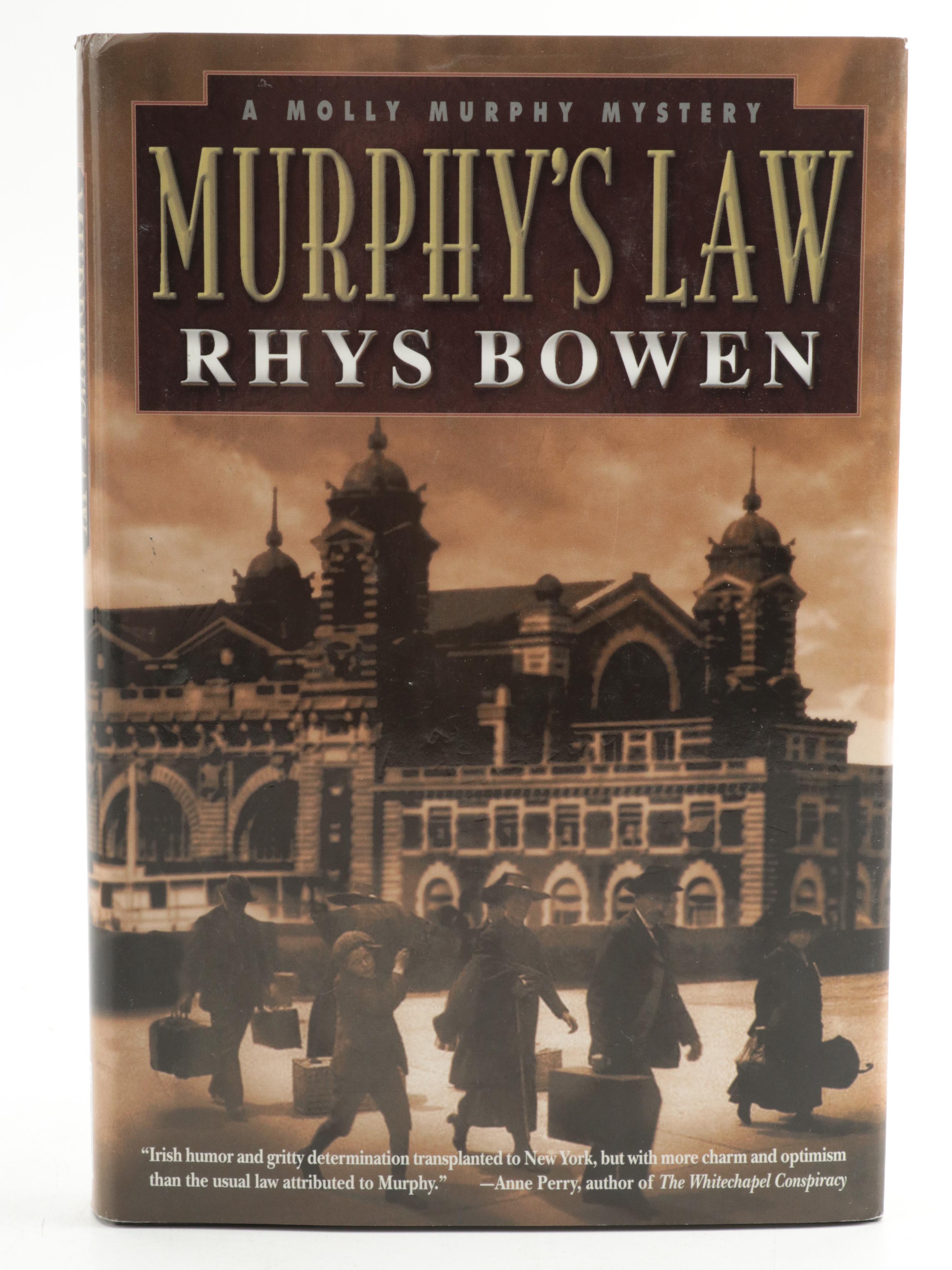 Signed First Edition "Murphy's Law" by Rhys Bowen and More