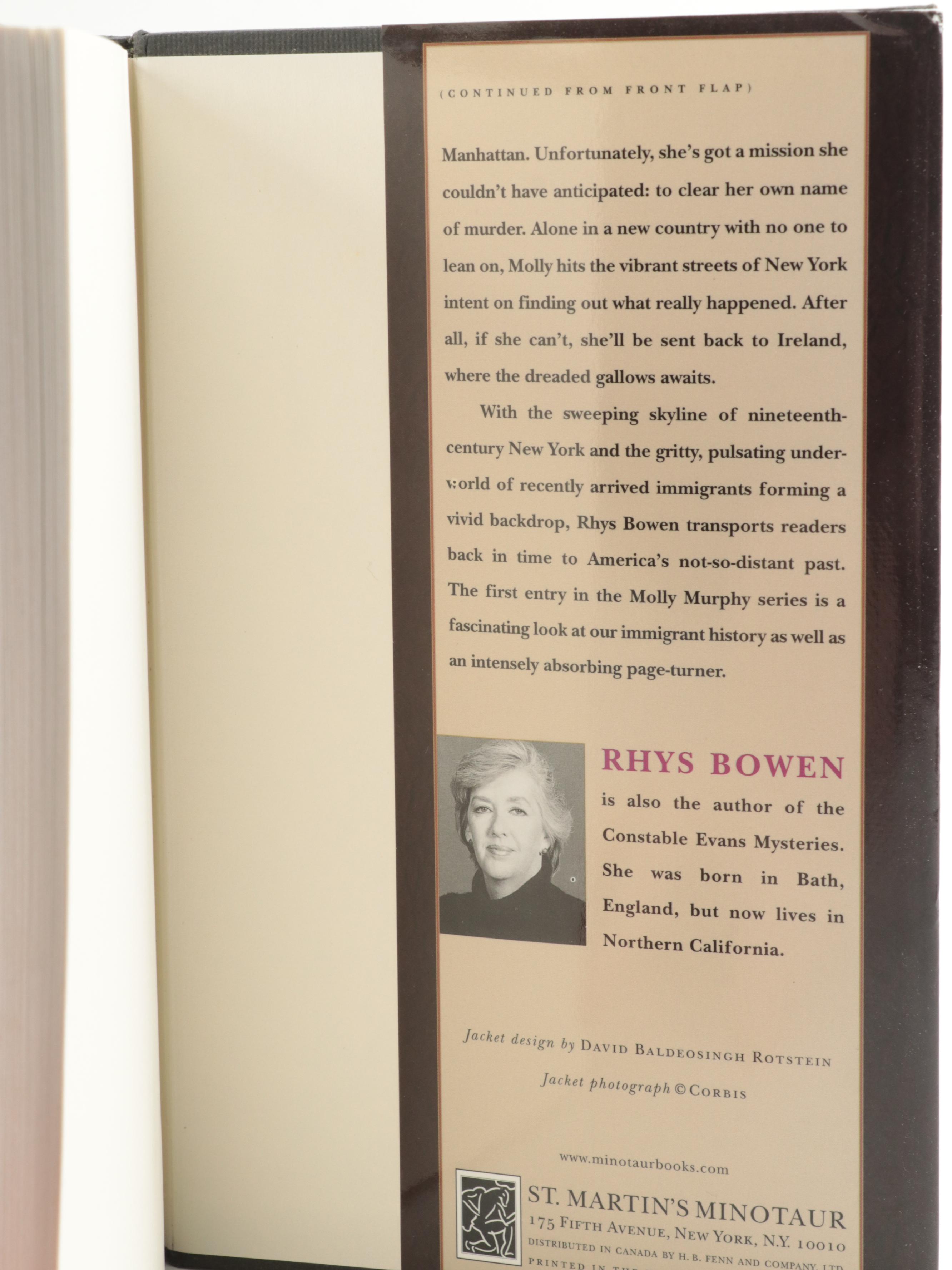 Signed First Edition "Murphy's Law" by Rhys Bowen and More