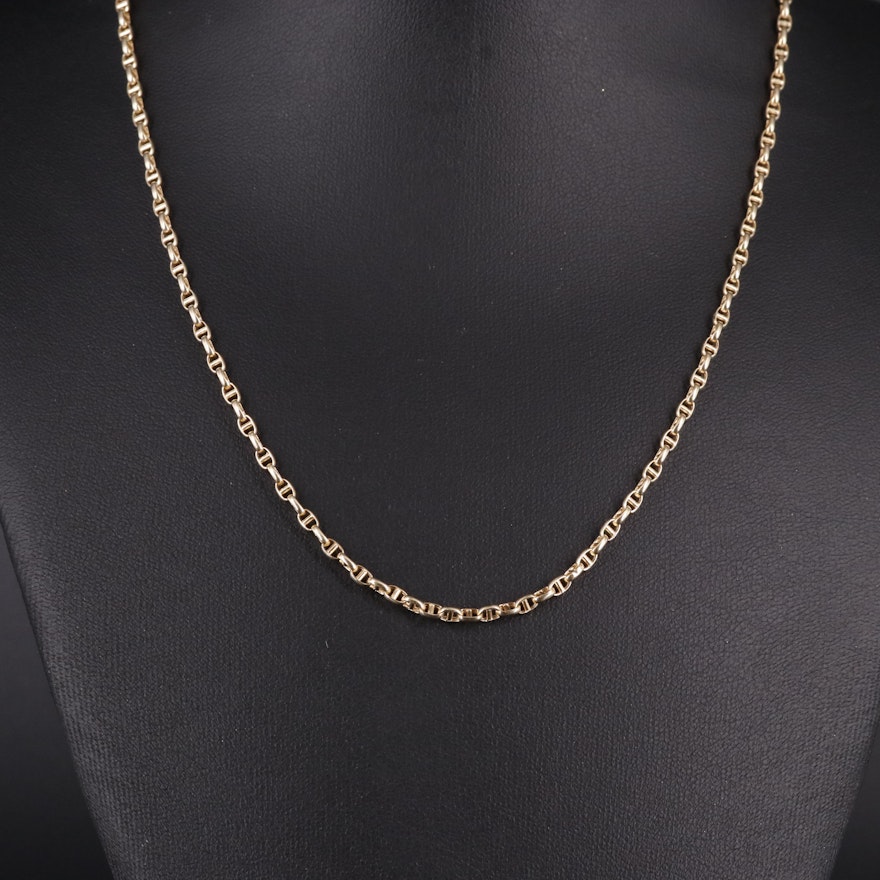 14K Cable Chain Necklace