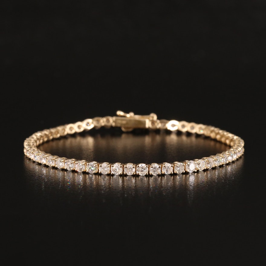 14K 4.76 CTW Diamond Line Bracelet