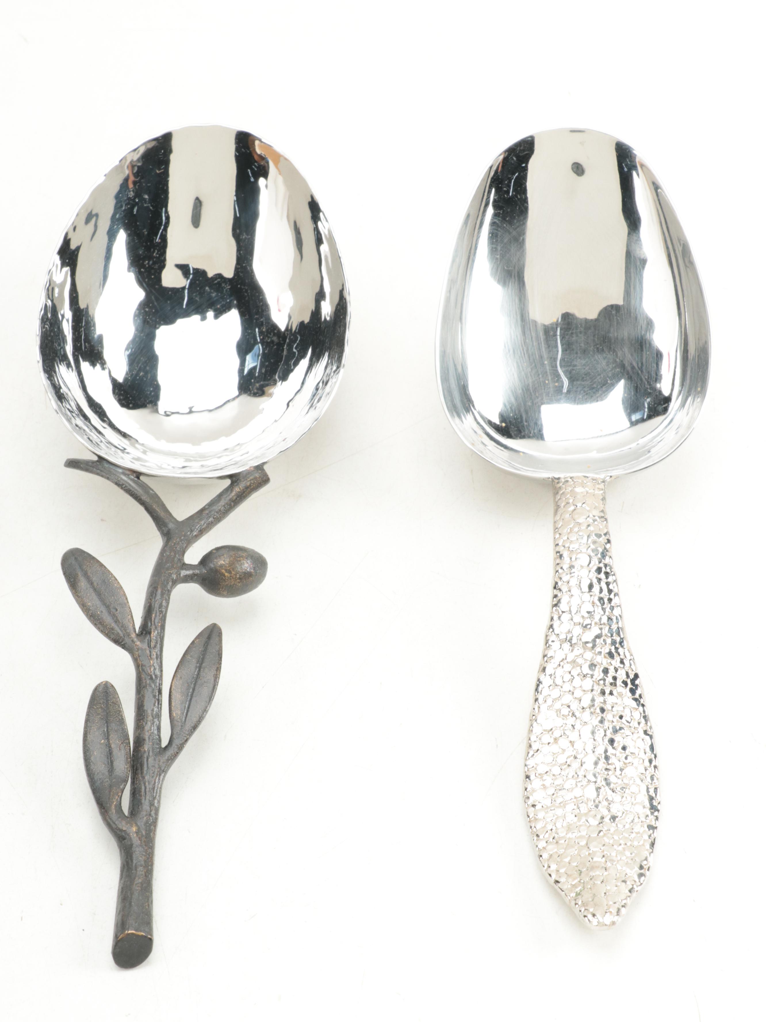 Michael Aram Serving Bowl and Spoons