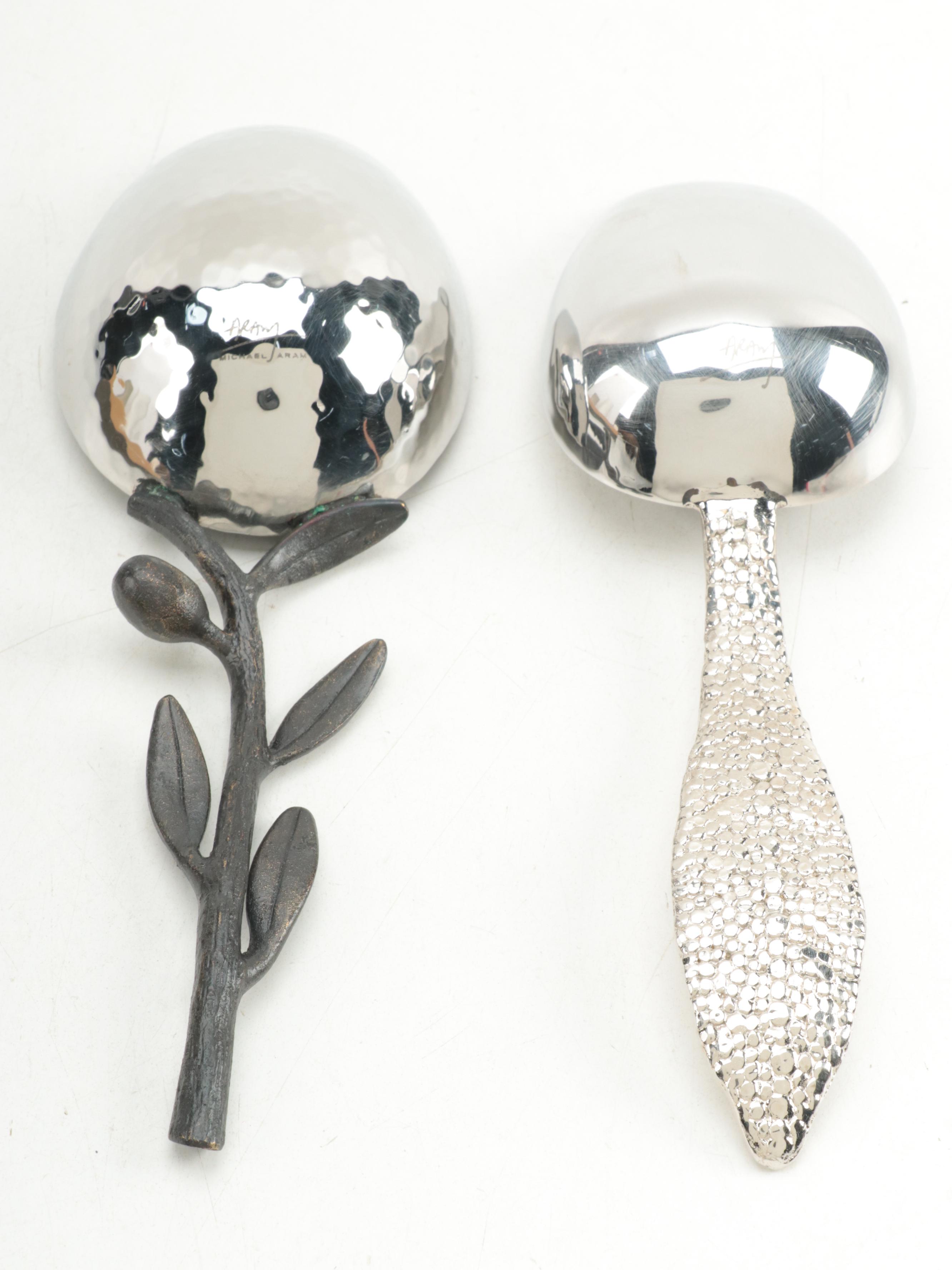 Michael Aram Serving Bowl and Spoons