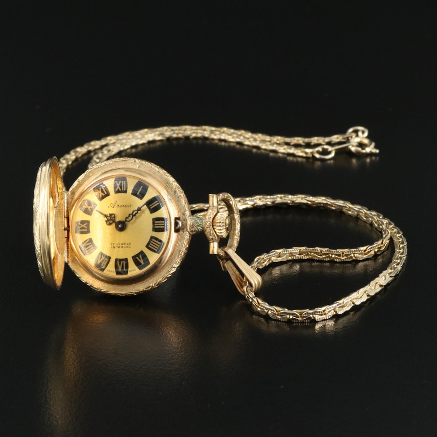 Arnex Side - Wind Pendant Pocket Watch