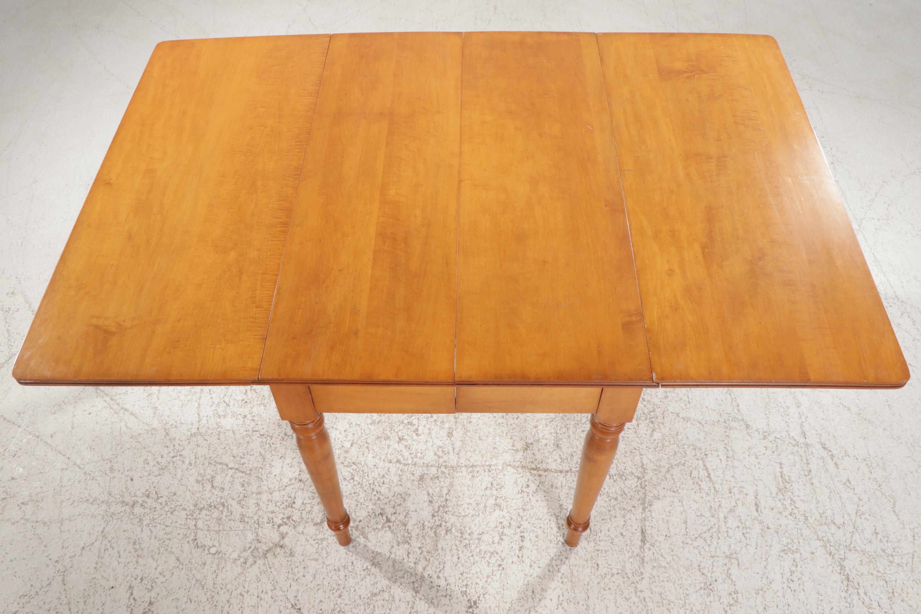 Conant Ball Maple Drop Leaf Dining Table, Mid to Late 20th Century