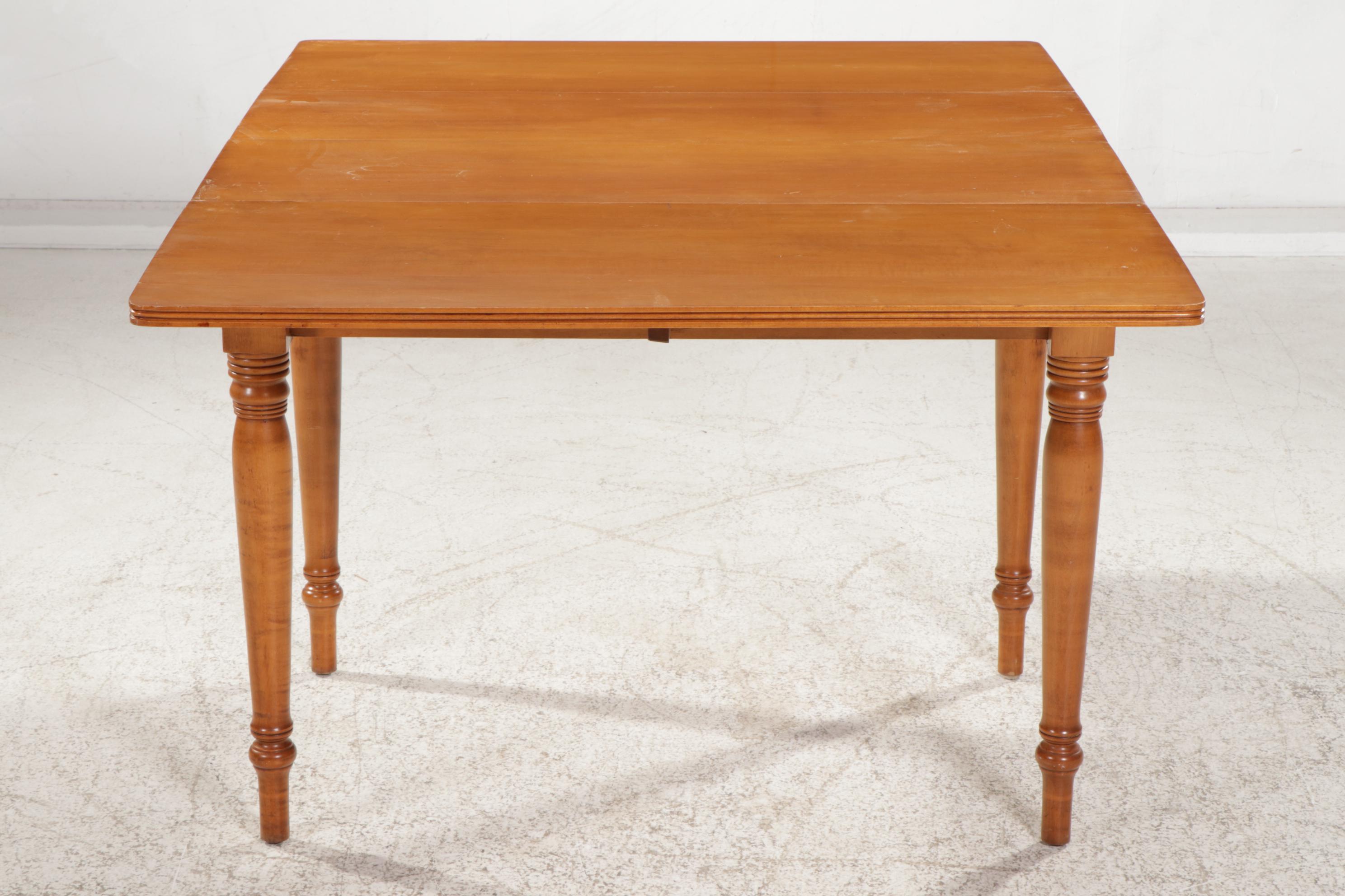 Conant Ball Maple Drop Leaf Dining Table, Mid to Late 20th Century
