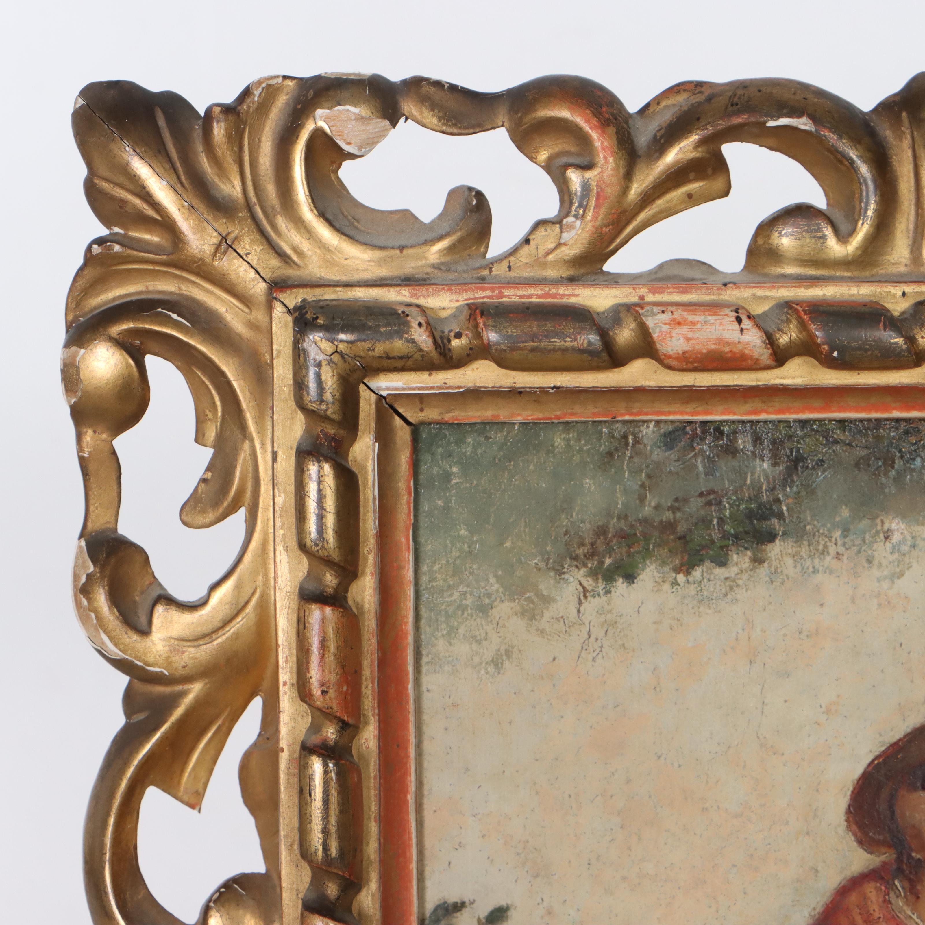 Narrative Countryside Oil Painting, Late 18th Century