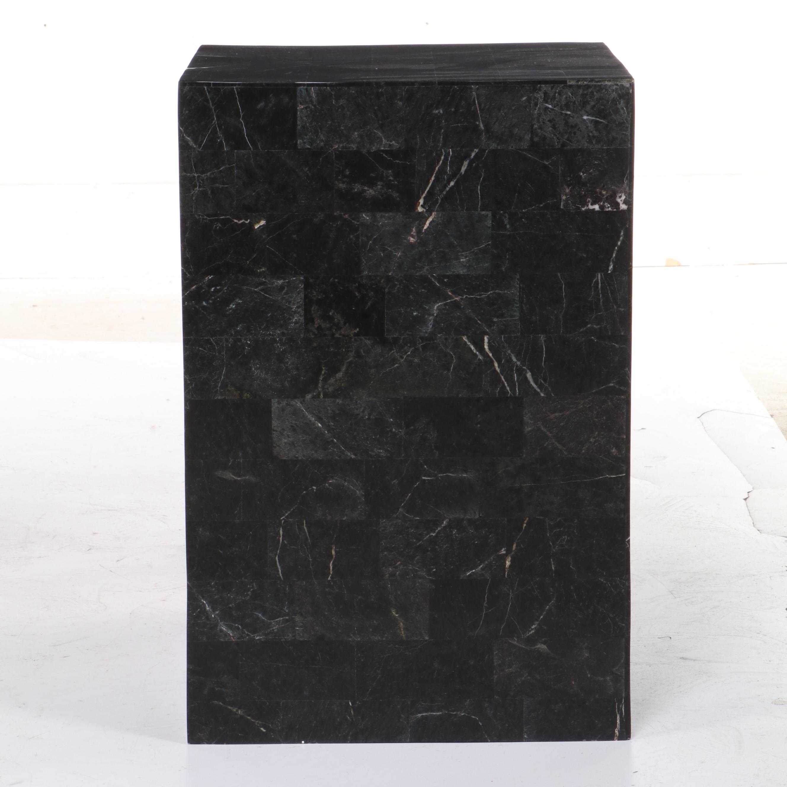 Philippines Tessellated Black Marble Plinth