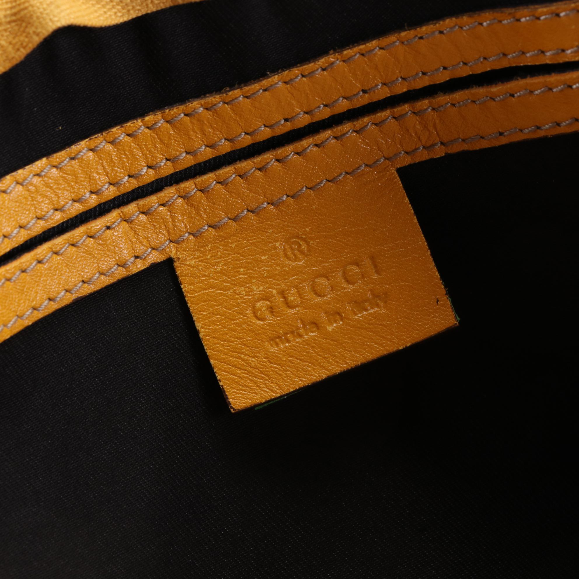 Gucci Mini Boston Bag in GG Supreme Canvas and Leather Trim