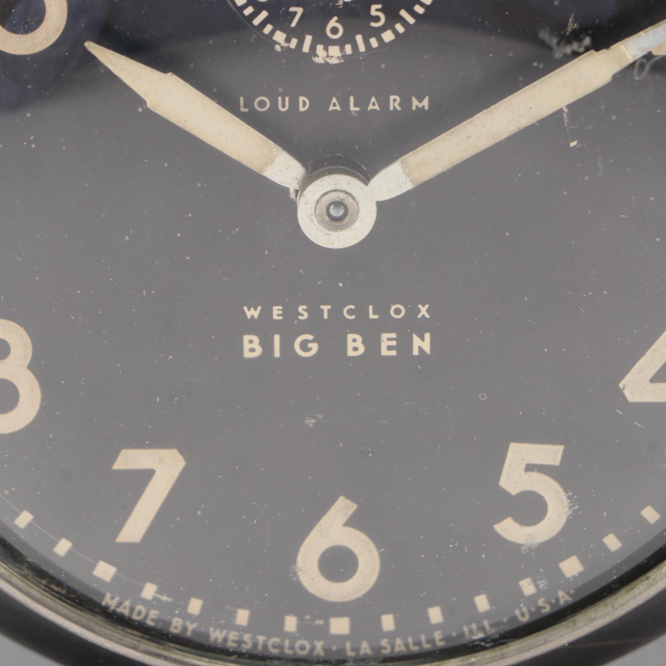 Westclox Big Ben Style 5 Loud Alarm Clock, Mid-20th Century