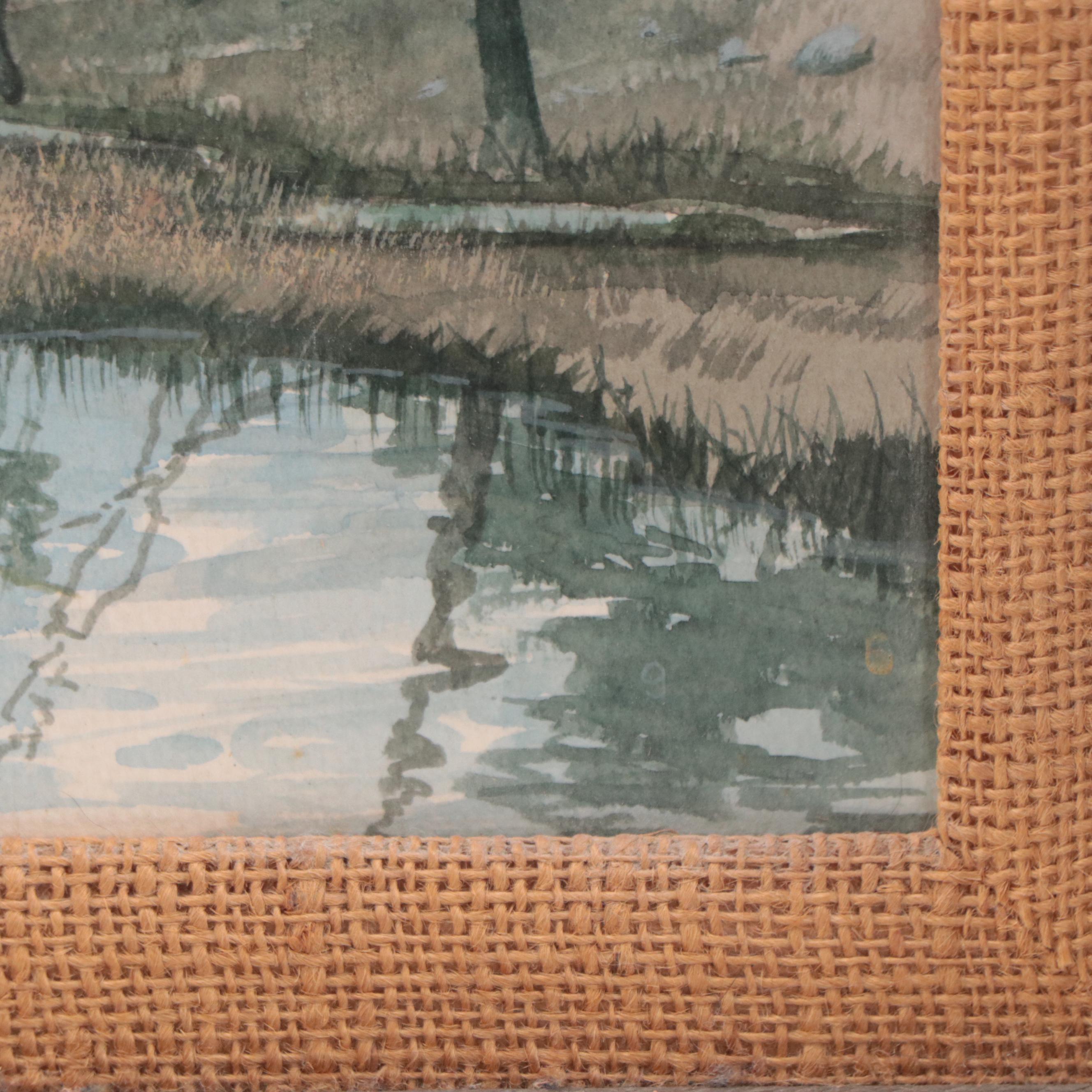 Gerry Metz Watercolor Painting "Good Day's Catch"