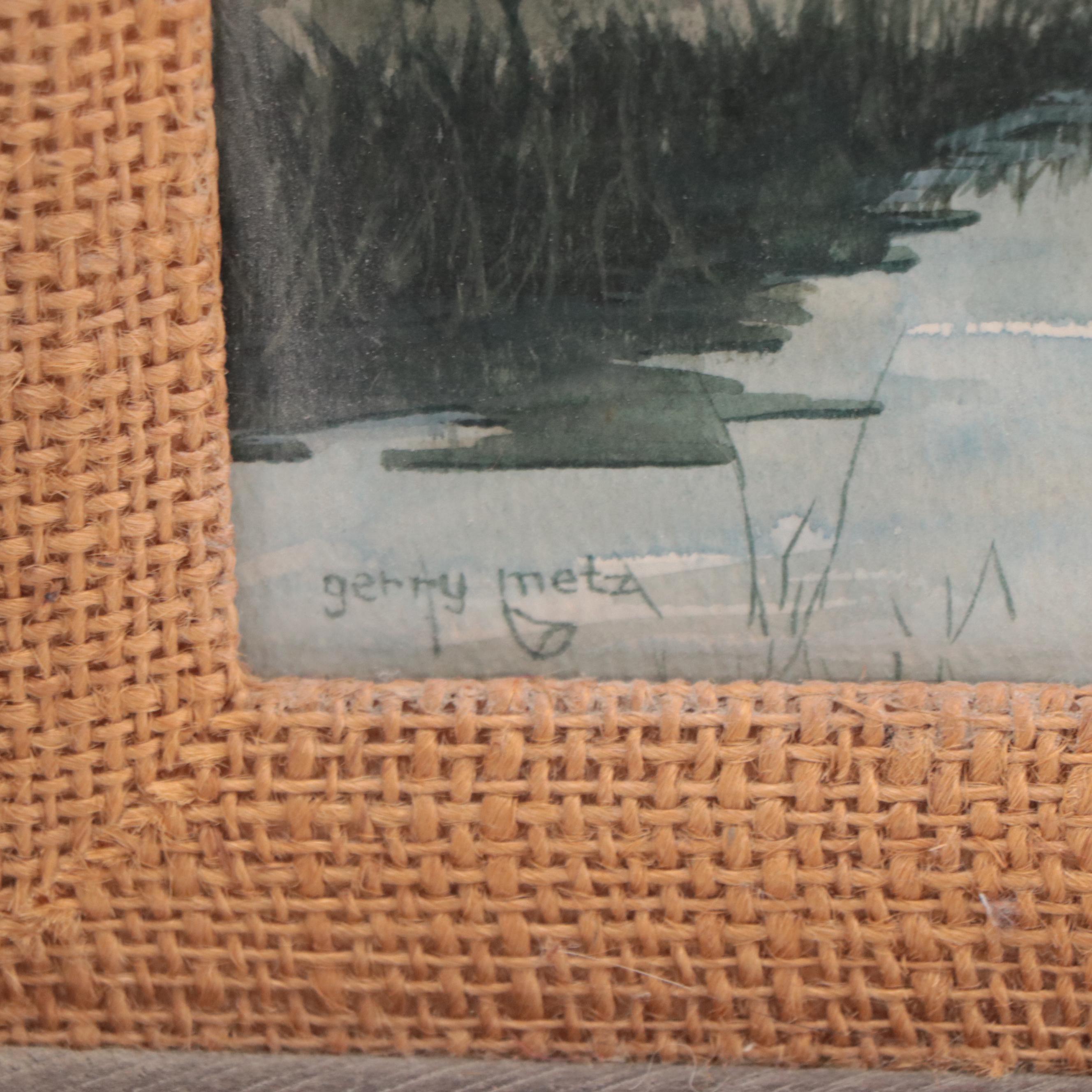 Gerry Metz Watercolor Painting "Good Day's Catch"