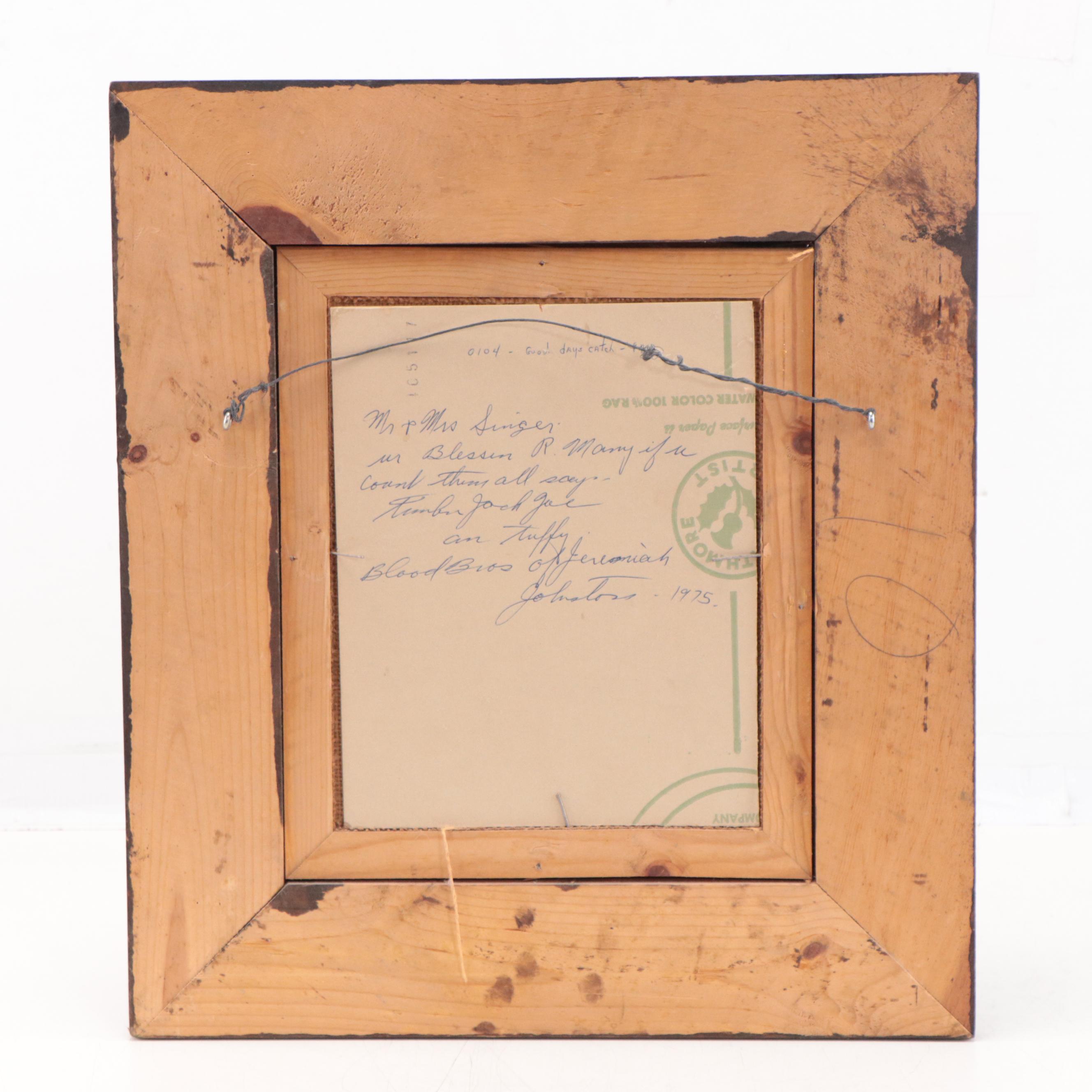 Gerry Metz Watercolor Painting "Good Day's Catch"