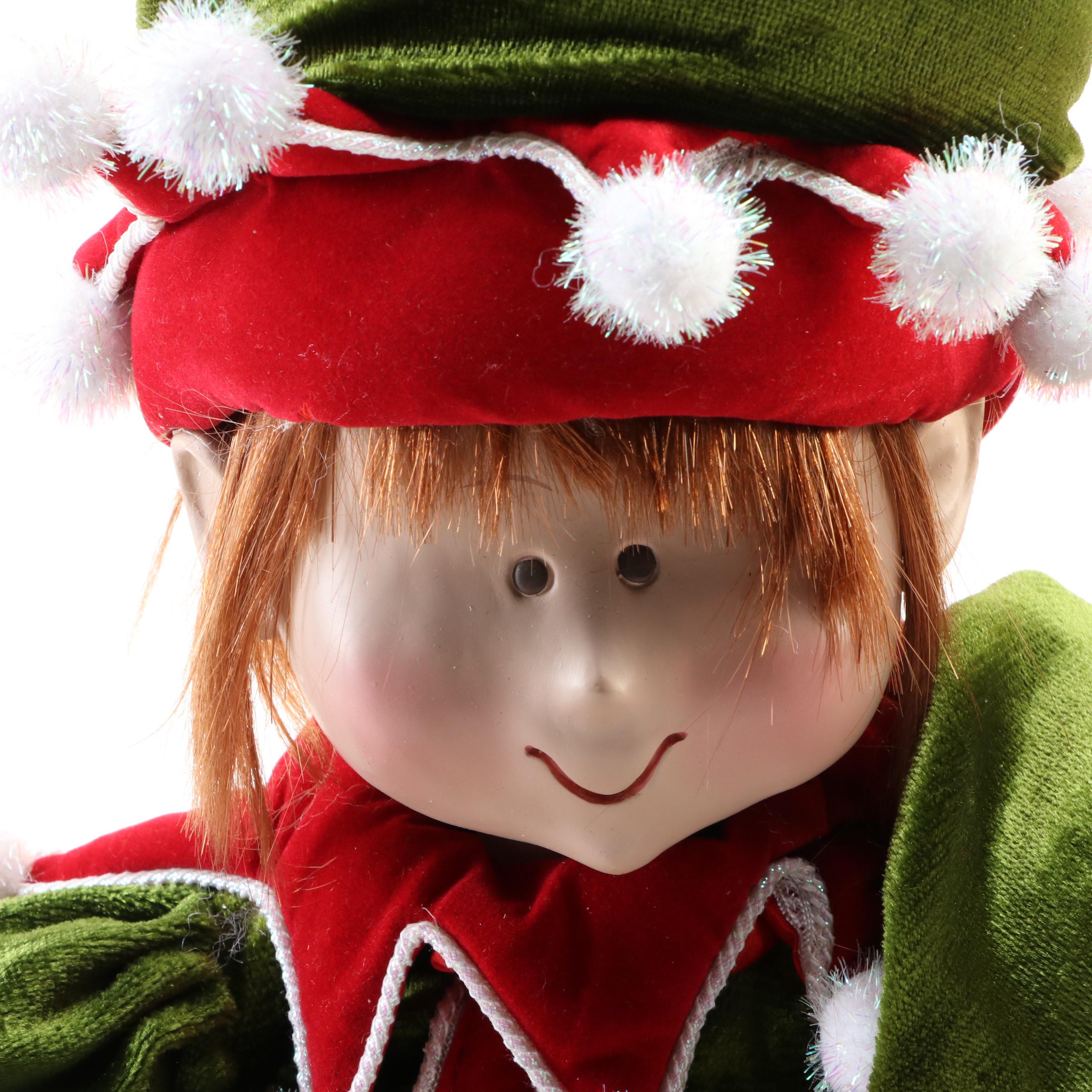 RAZ Imports Seated Elf Dolls
