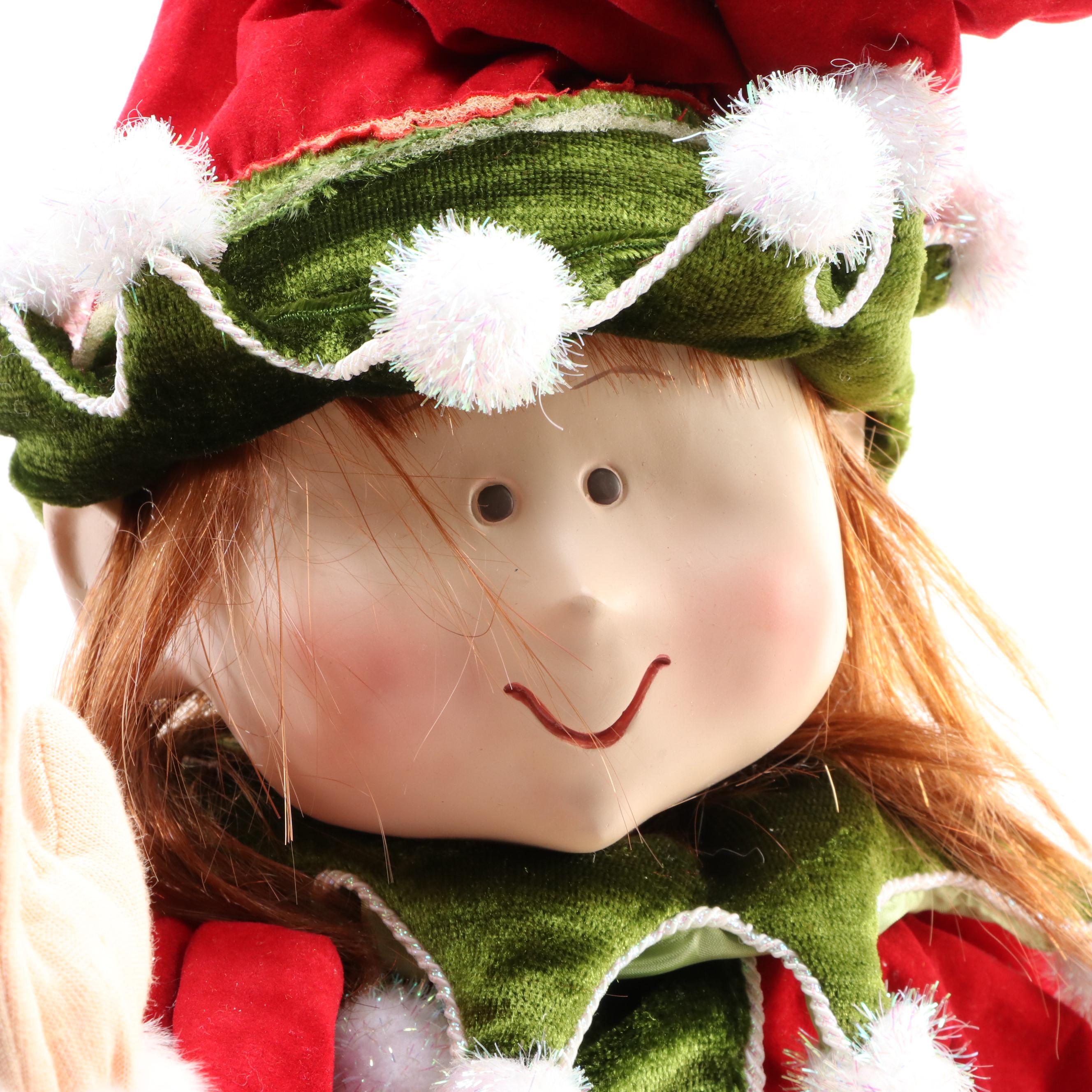 RAZ Imports Seated Elf Dolls