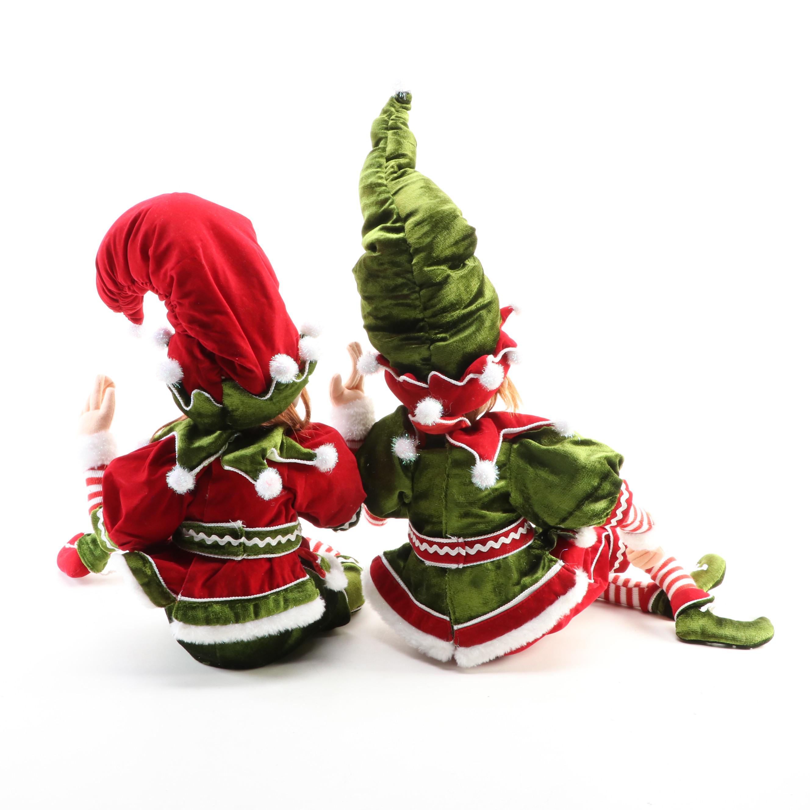 RAZ Imports Seated Elf Dolls