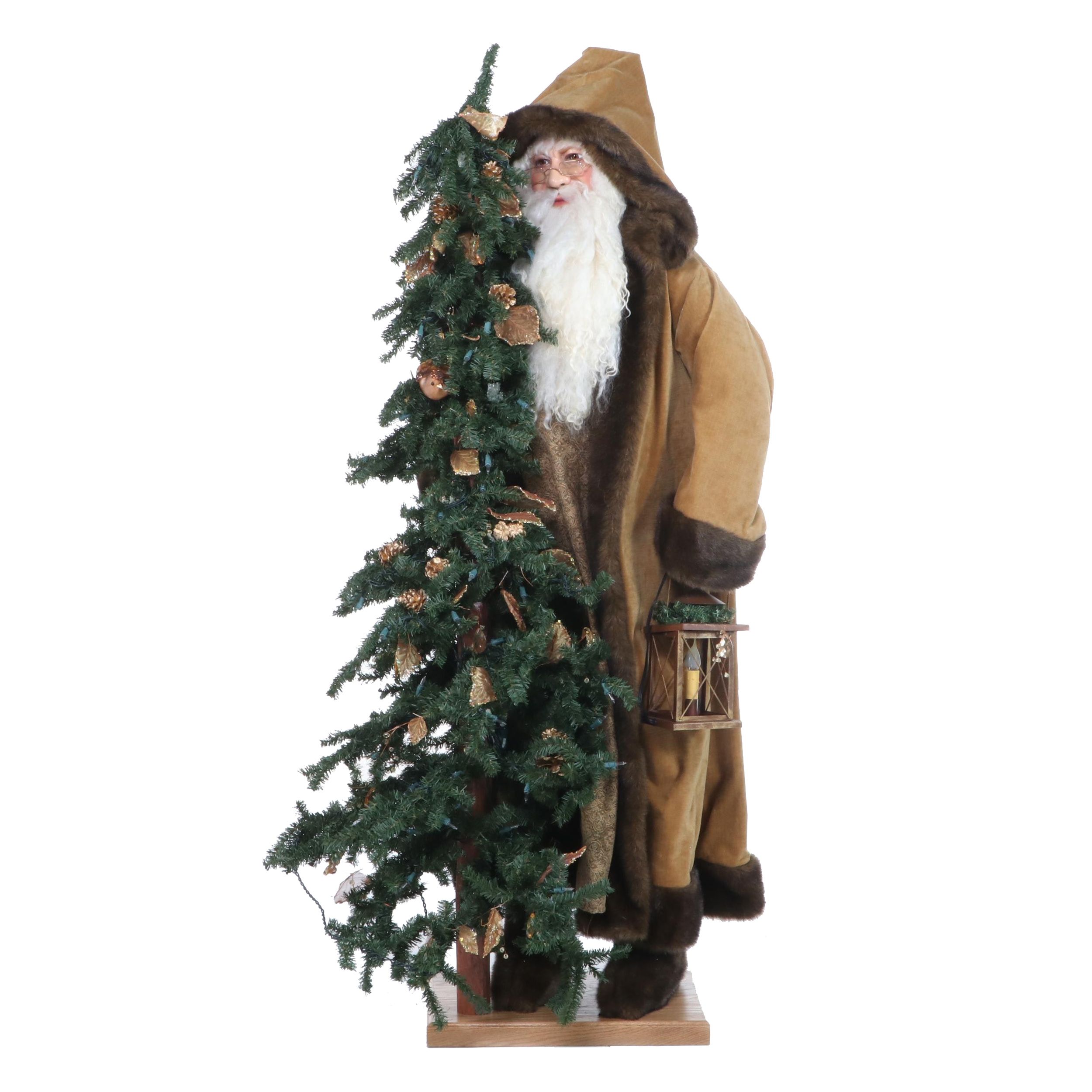 Ditz Designs by The Hen House "Golden Elegance" Father Christmas, dated 2008