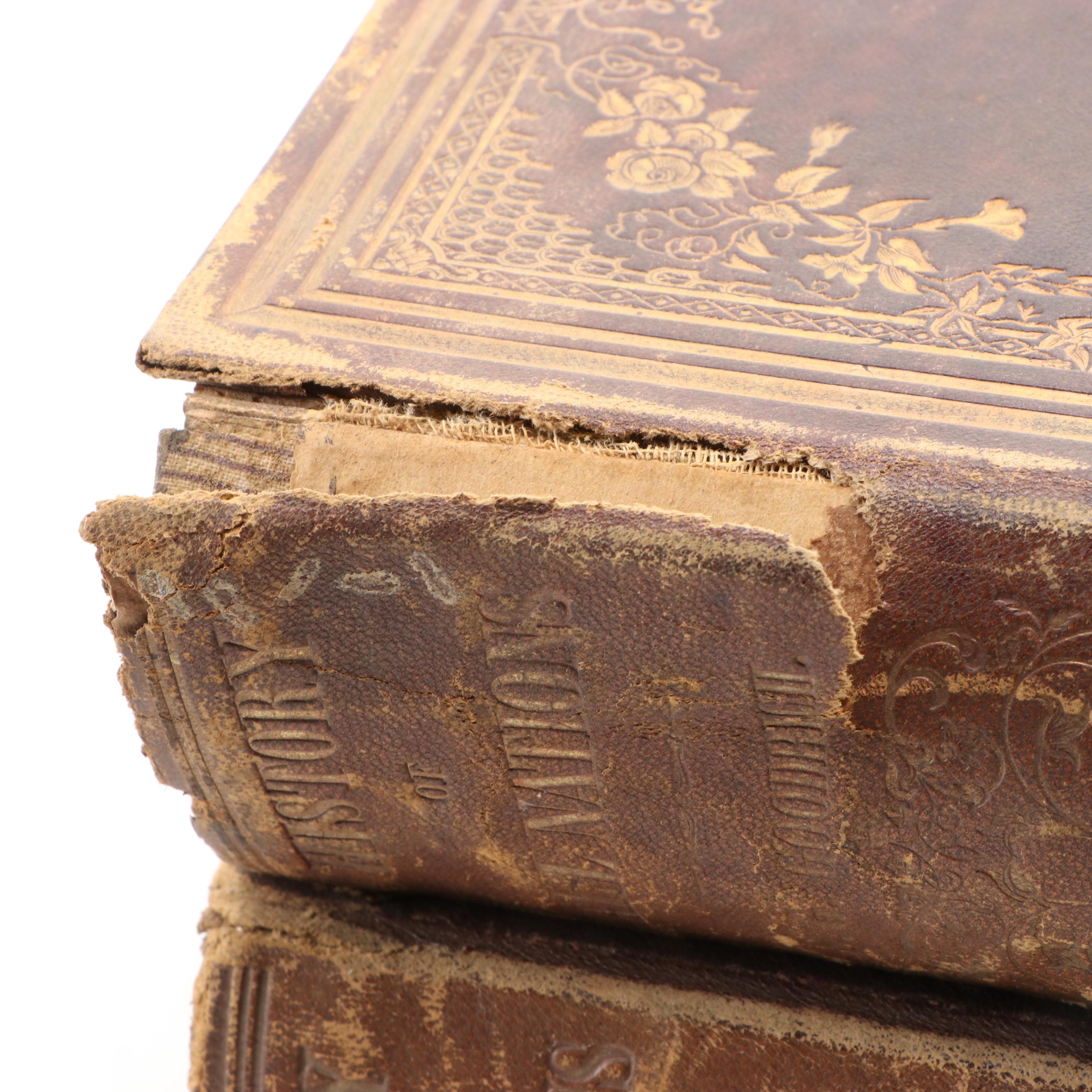 Illustrated "A History of All Nations" Two-Volume Set by S. G. Goodrich, 1857